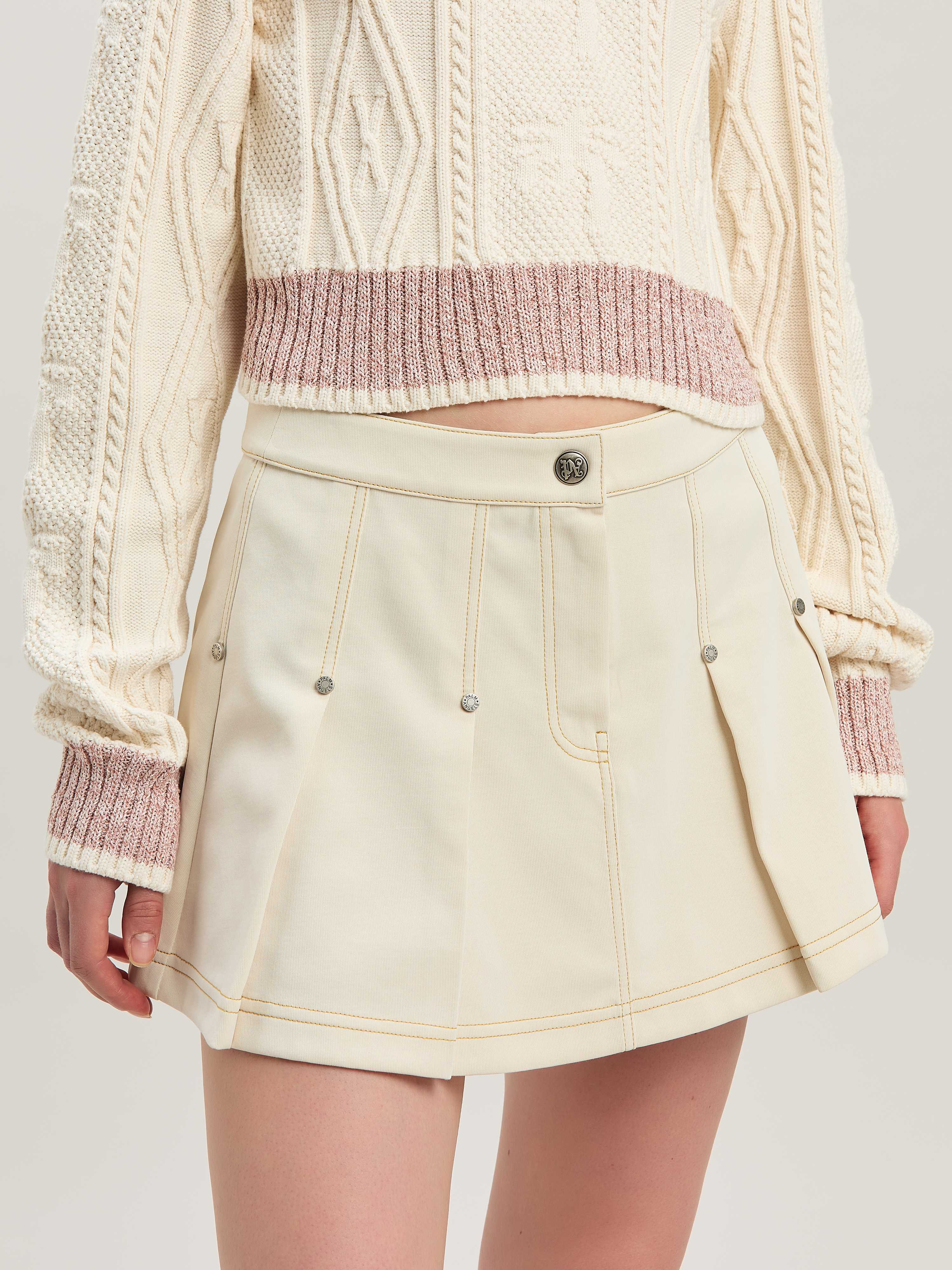 Pleated Mini Skirt - 6