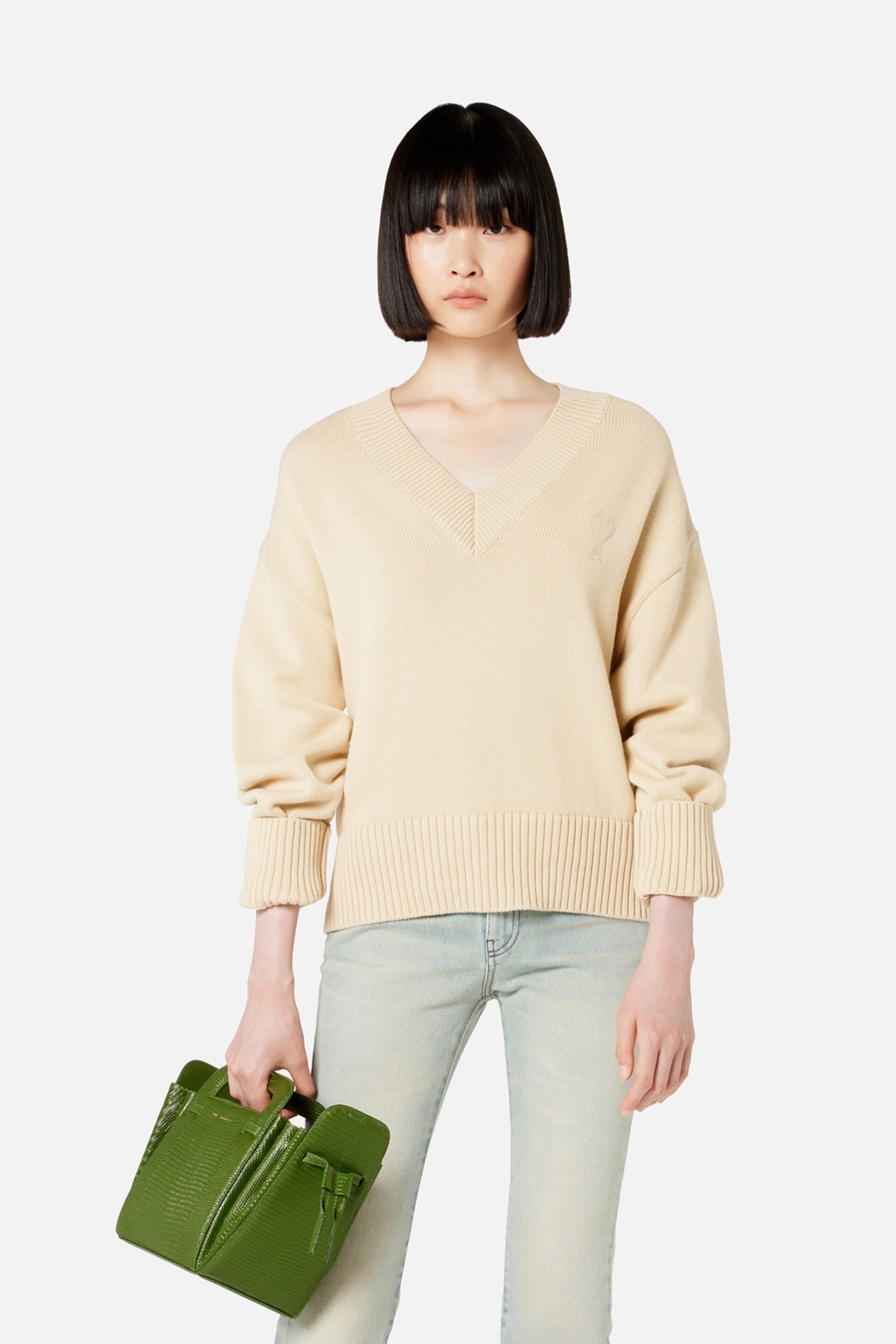 Ami de Coeur V Neck Sweater - 2