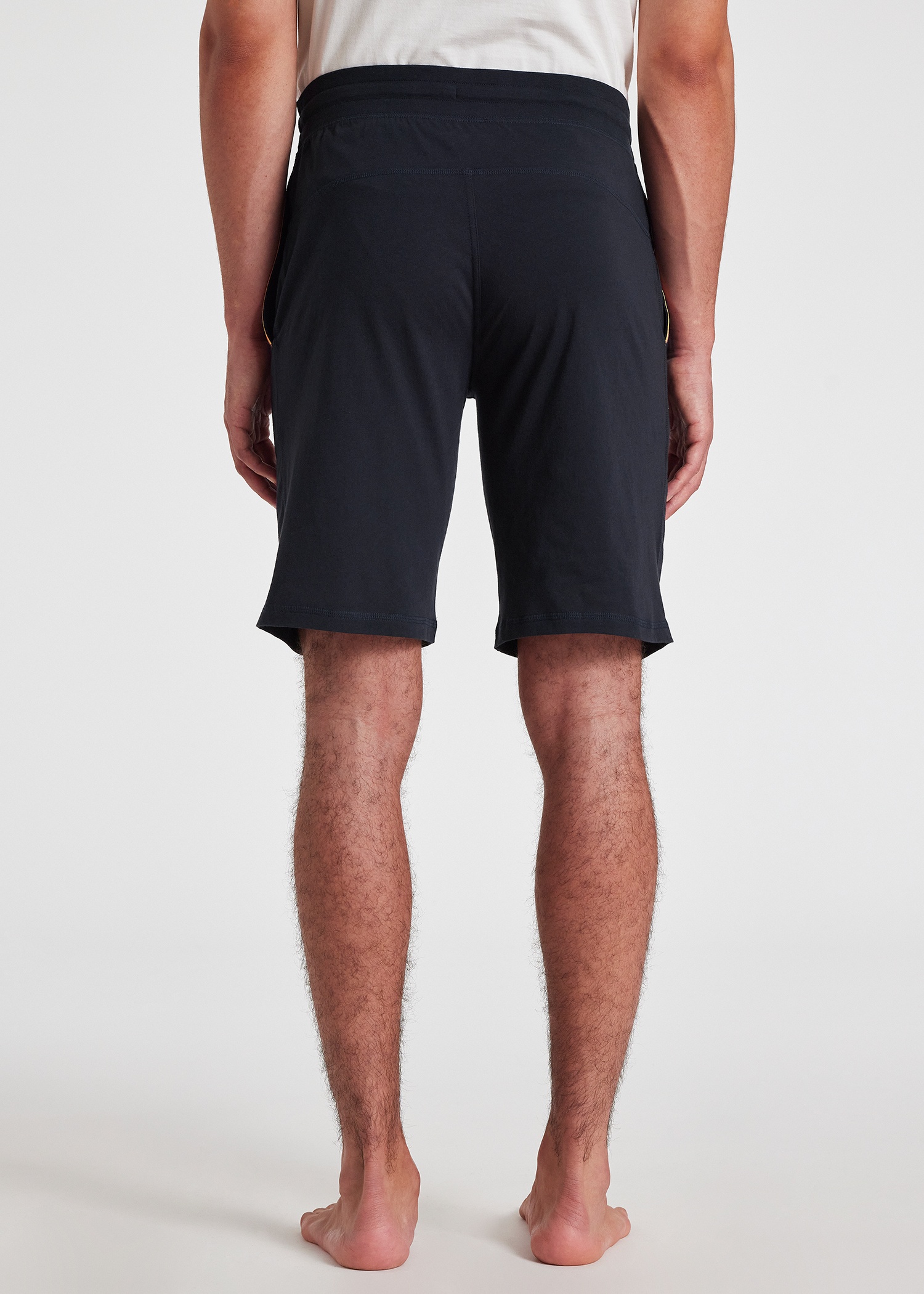 Navy Jersey Cotton Lounge Shorts - 6