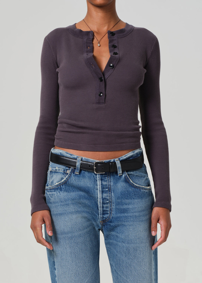 Citizens of Humanity Varra Waffle Henley
In Charcoal outlook