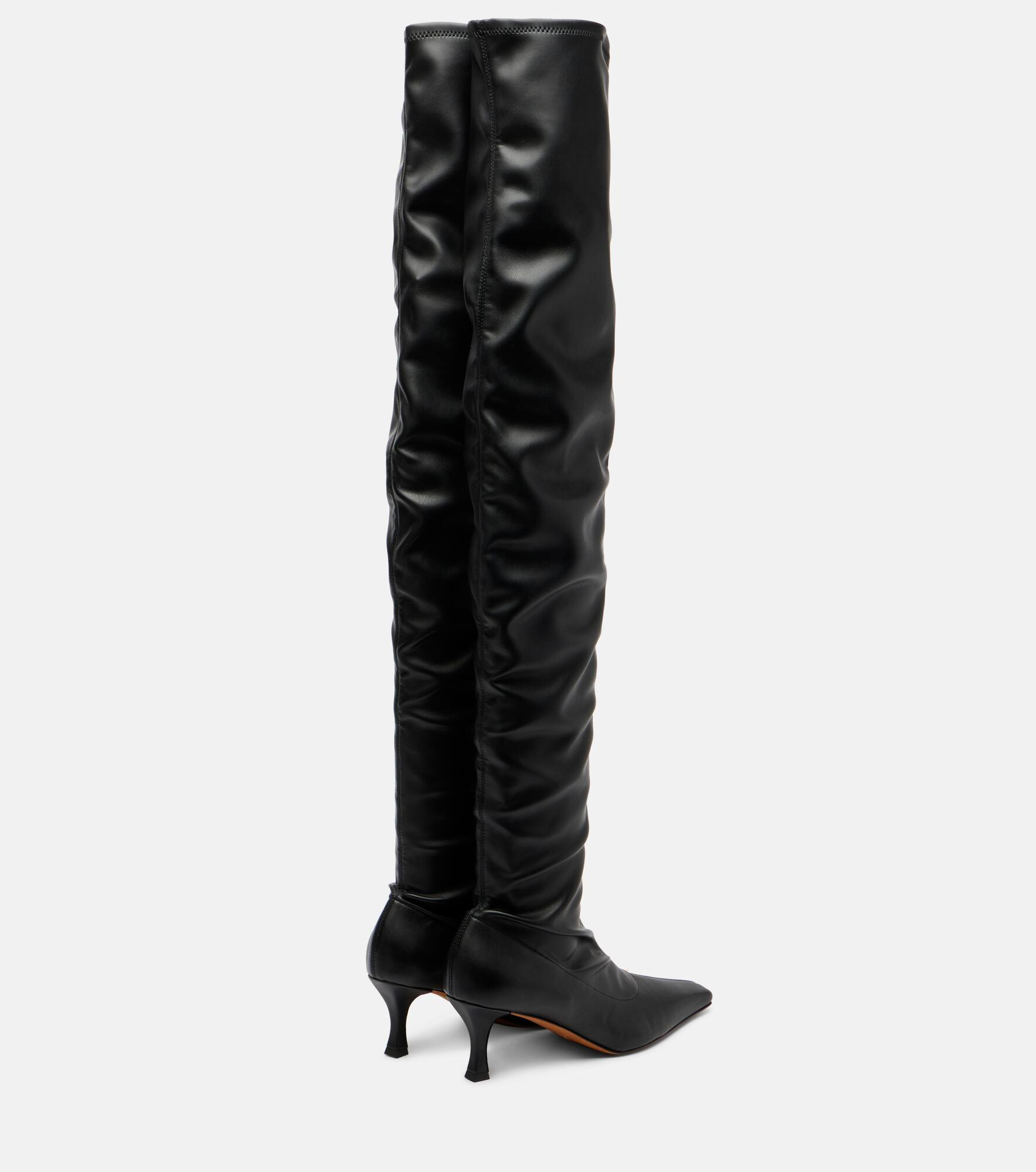 60 leather over-the-knee boots - 2