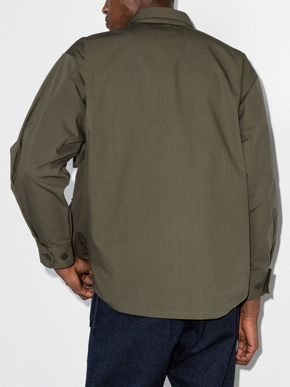 military-style long-sleeve shirt - 3