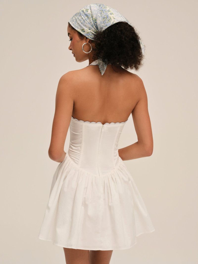 For Love & Lemons Tea Time Poplin Bustier Mini Dress outlook