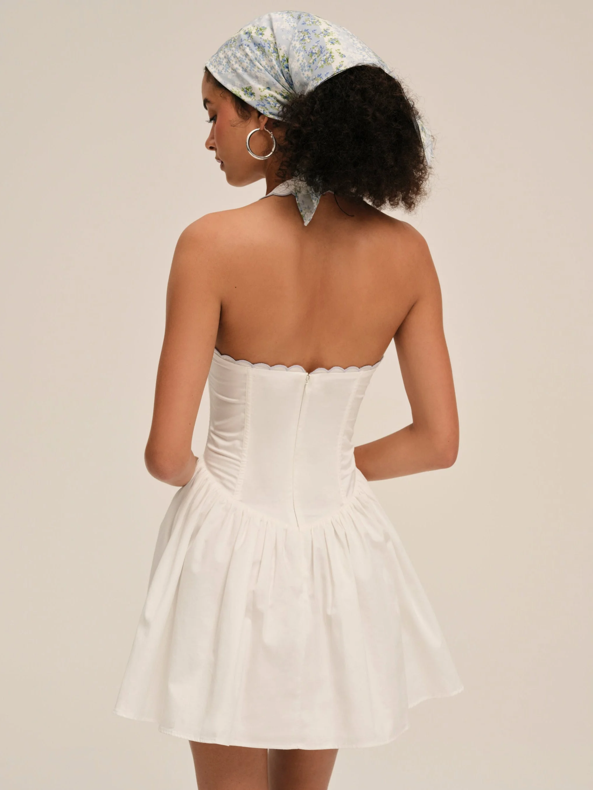 bustier drop waist dress Daisy - Pink Formal Dress, Strapless Corset Drop-waist, organza layered handkerchief skirt, leg slit M main image 1