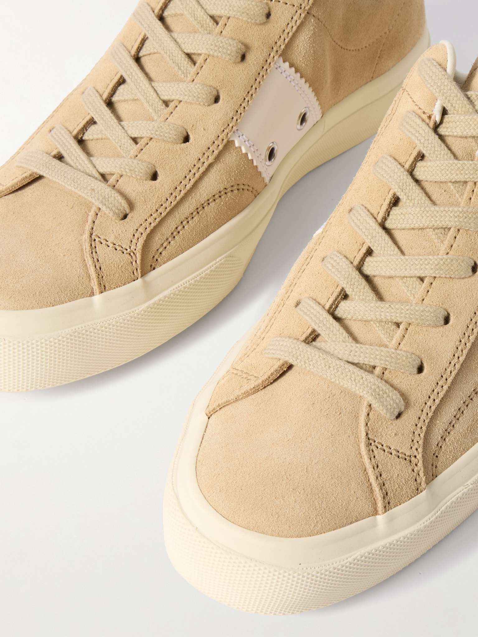 Cambridge Leather-Trimmed Suede Sneakers - 5