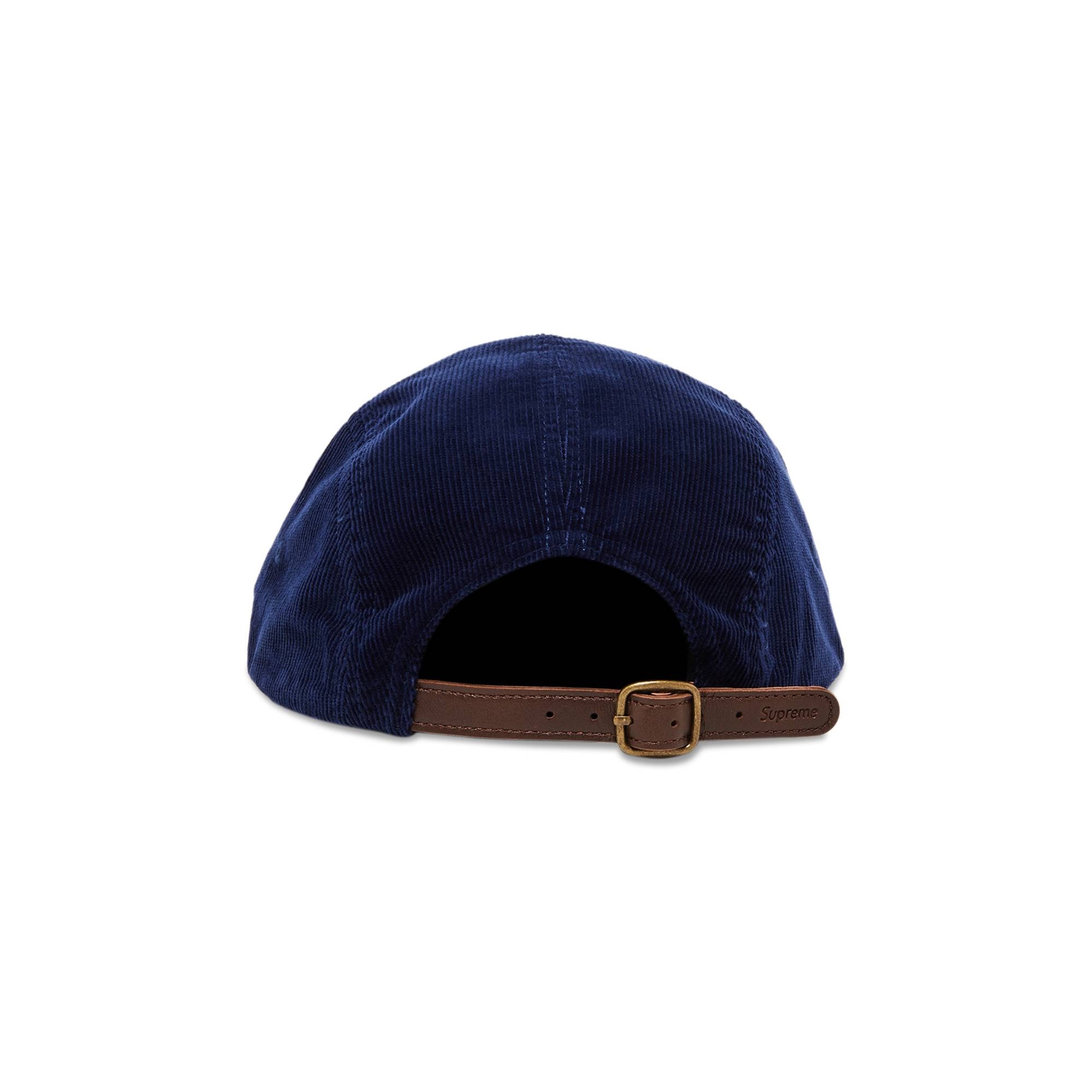 Supreme Corduroy Camp Cap 'Navy' - 4