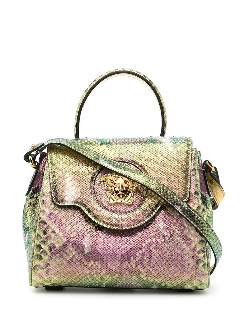La Medusa snakeskin tote bag 6