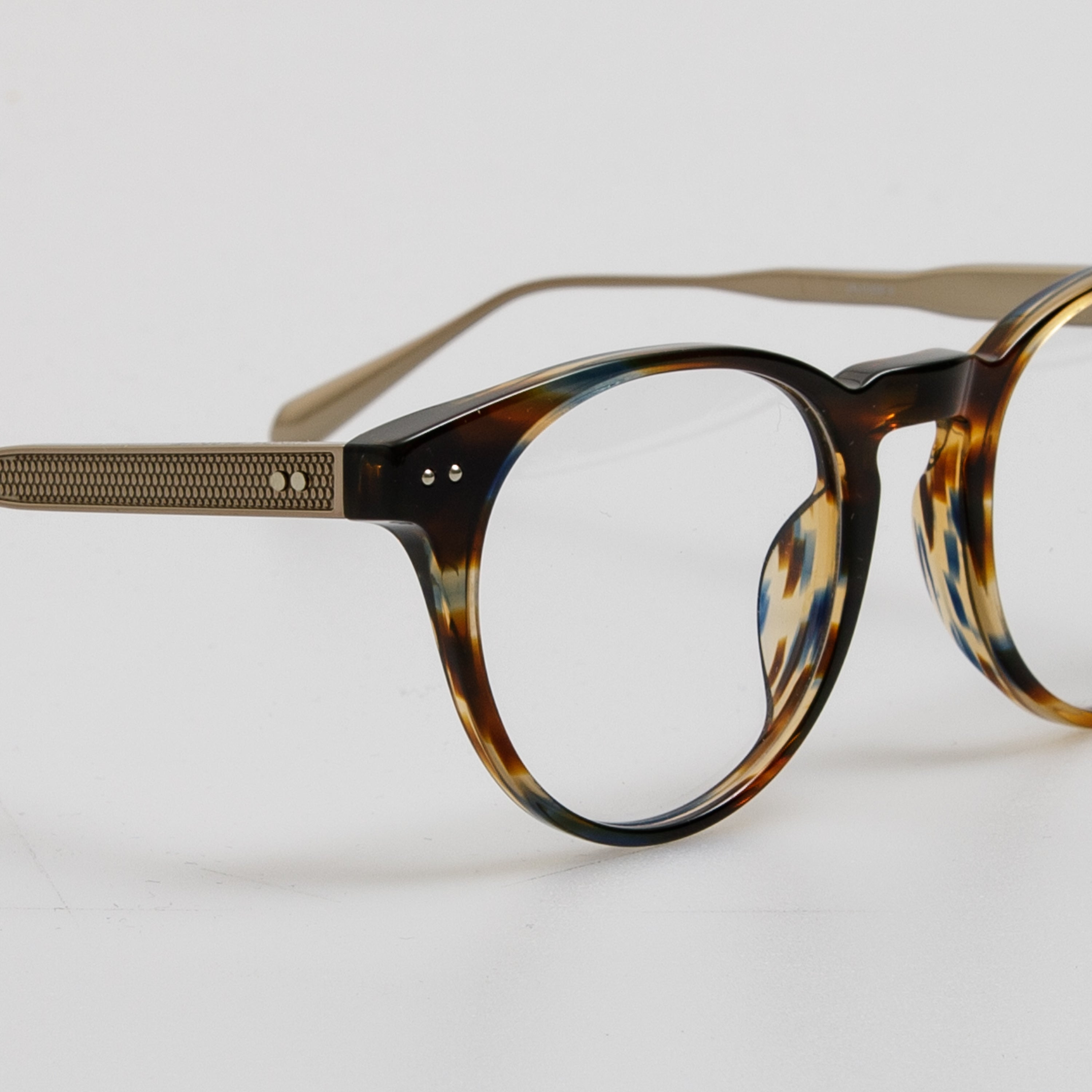 Men's Kaan Oval Optical Frame in Earth Horn - 5
