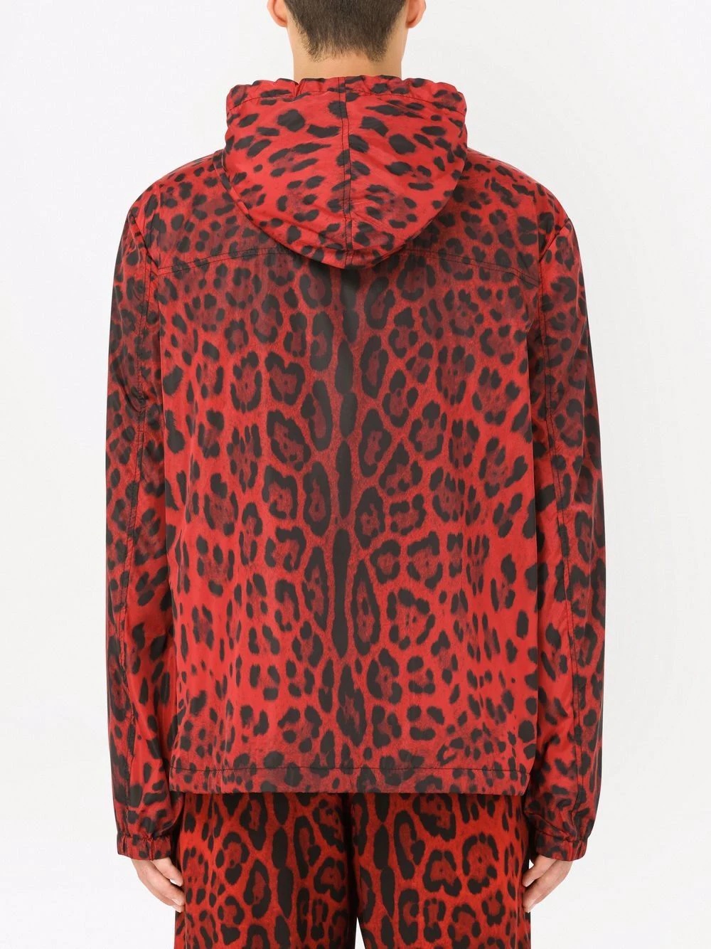 leopard-print hooded jacket - 4
