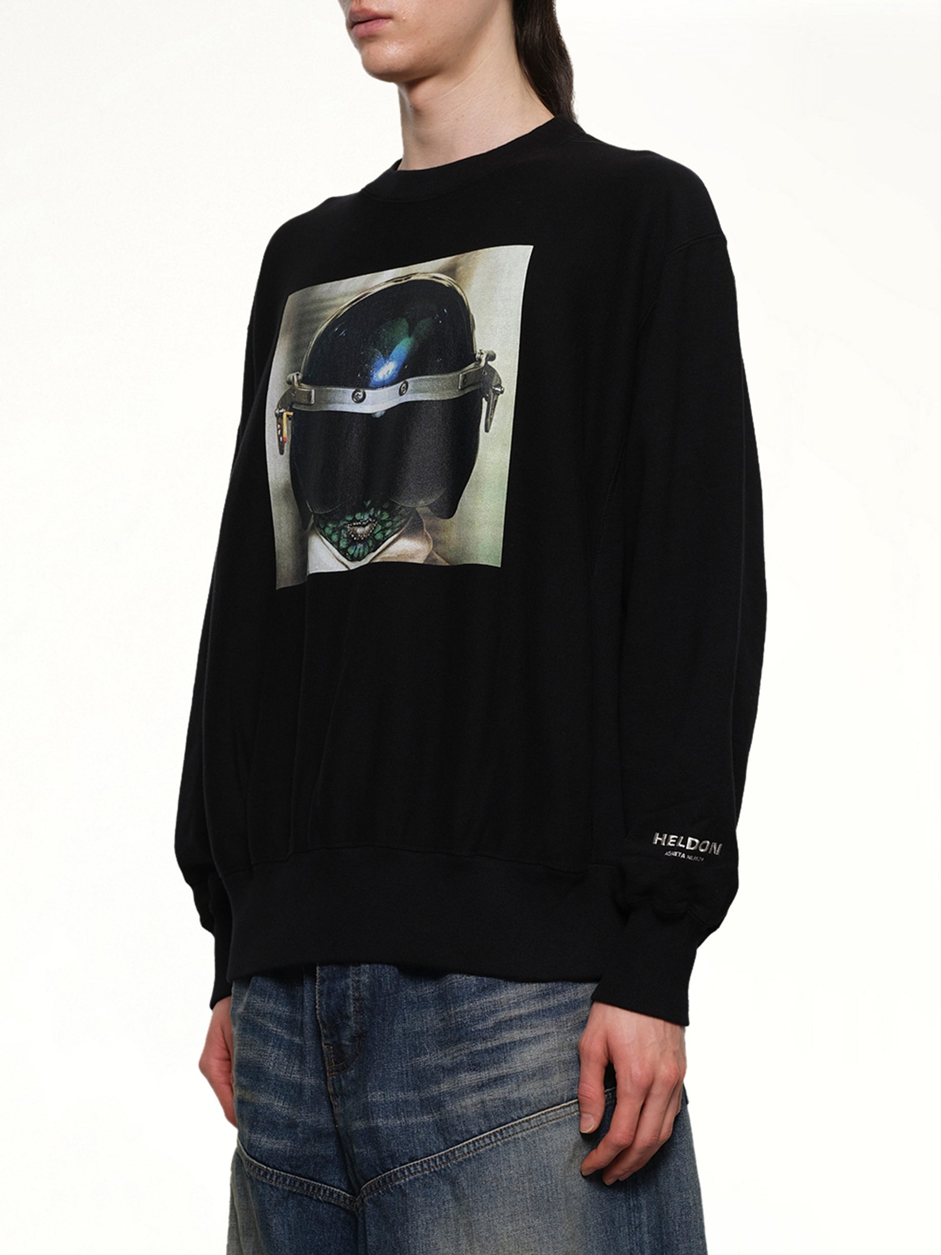 Heldon L/S T-Shirt in Black - 3