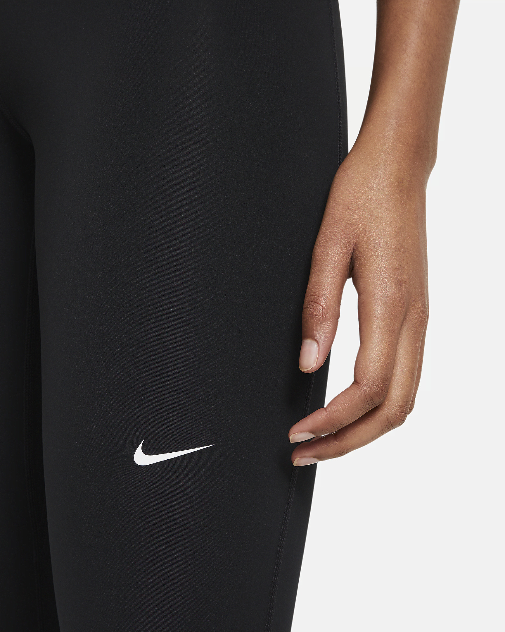 Nike Pro Women's Mid-Rise Mesh-Paneled Leggings - 3