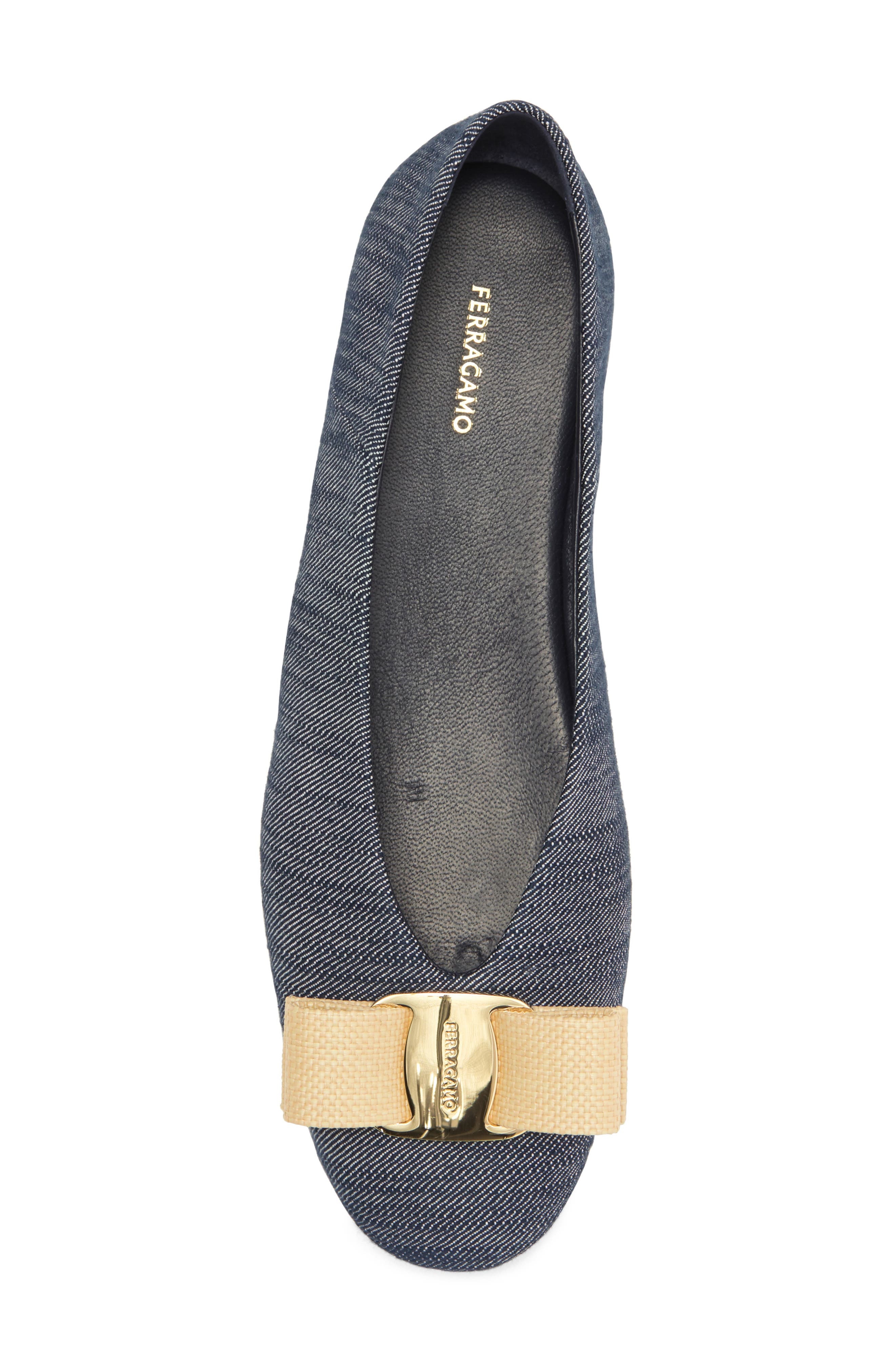 Vanna Bow Denim Ballet Flat - 5