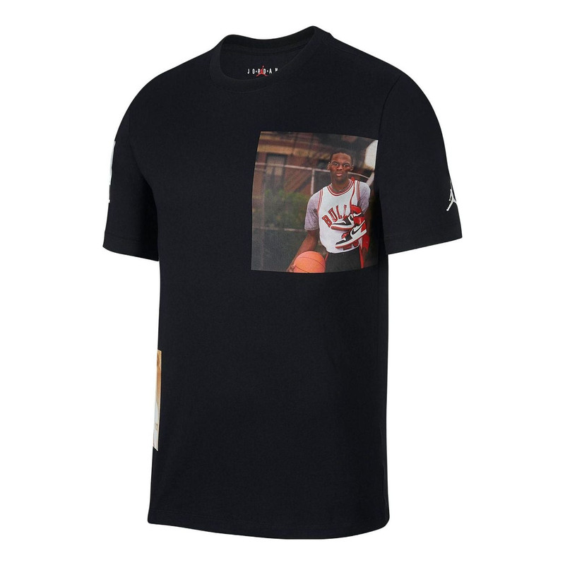 Air Jordan Graphic T-Shirt 'Black' AO0646-010 1