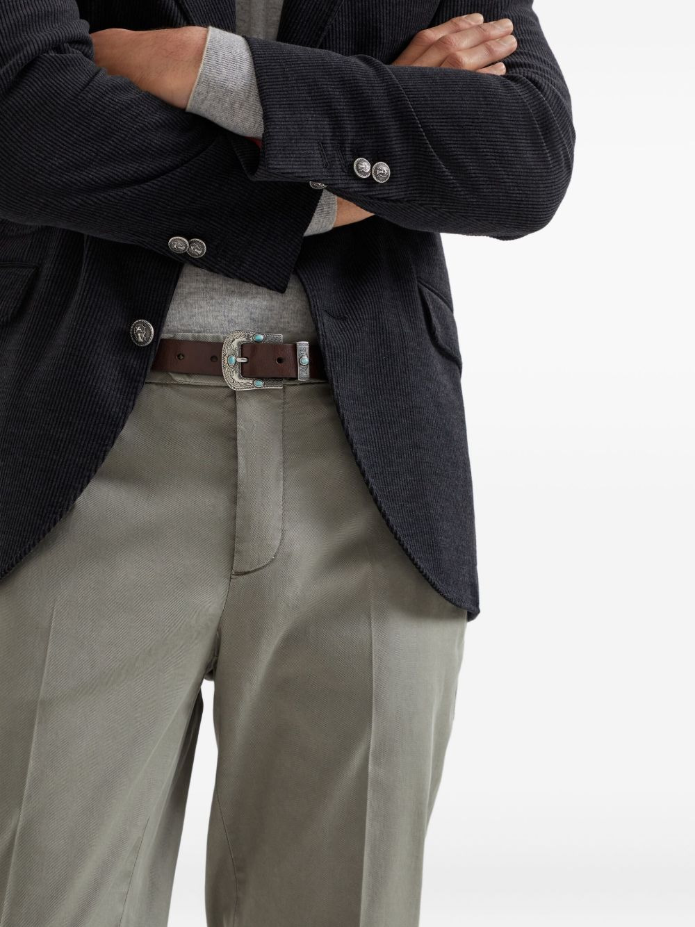 Brunello Cucinelli Men Cotton Pants - 2