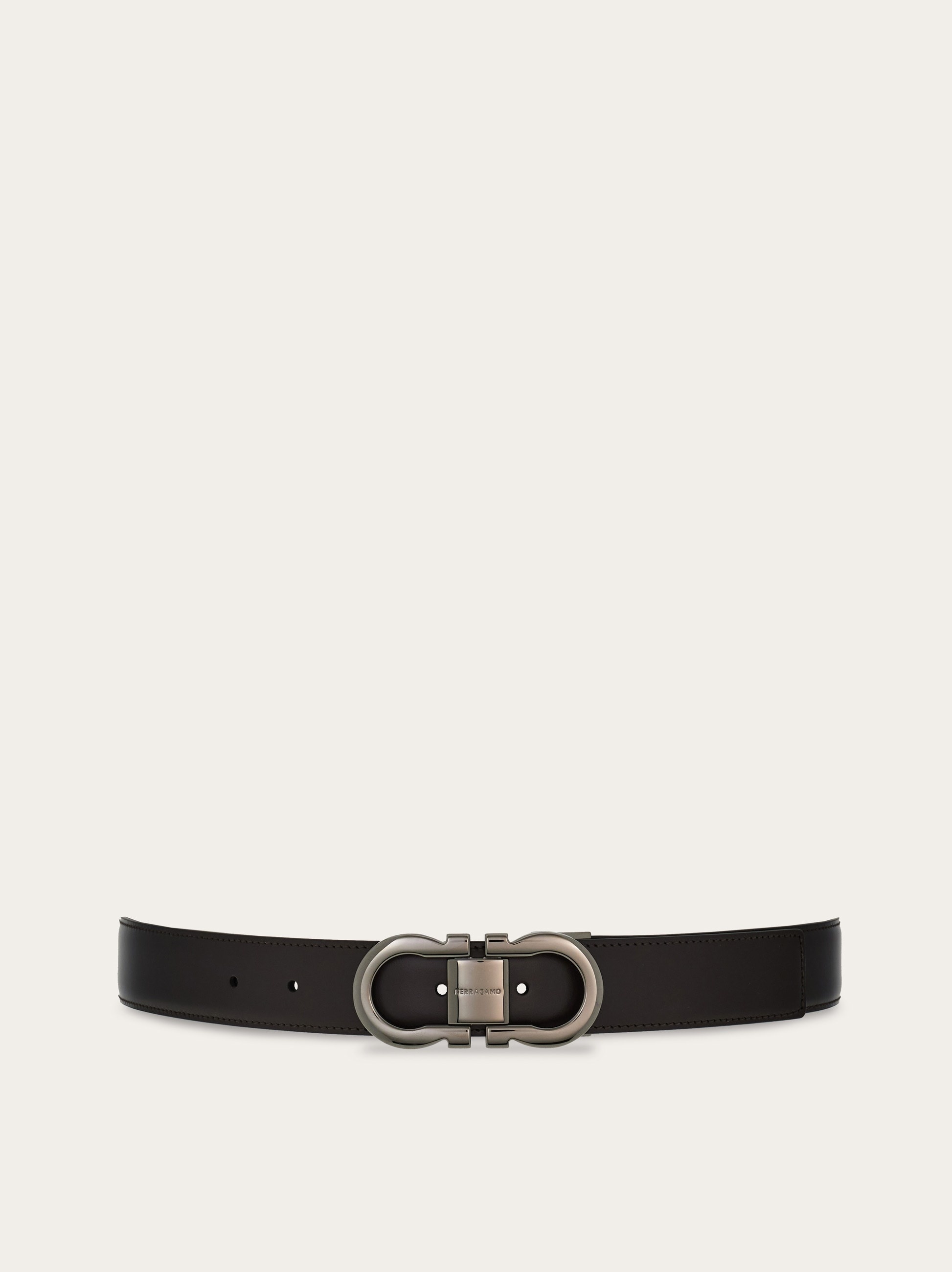 Reversible and adjustable Gancini belt - 1