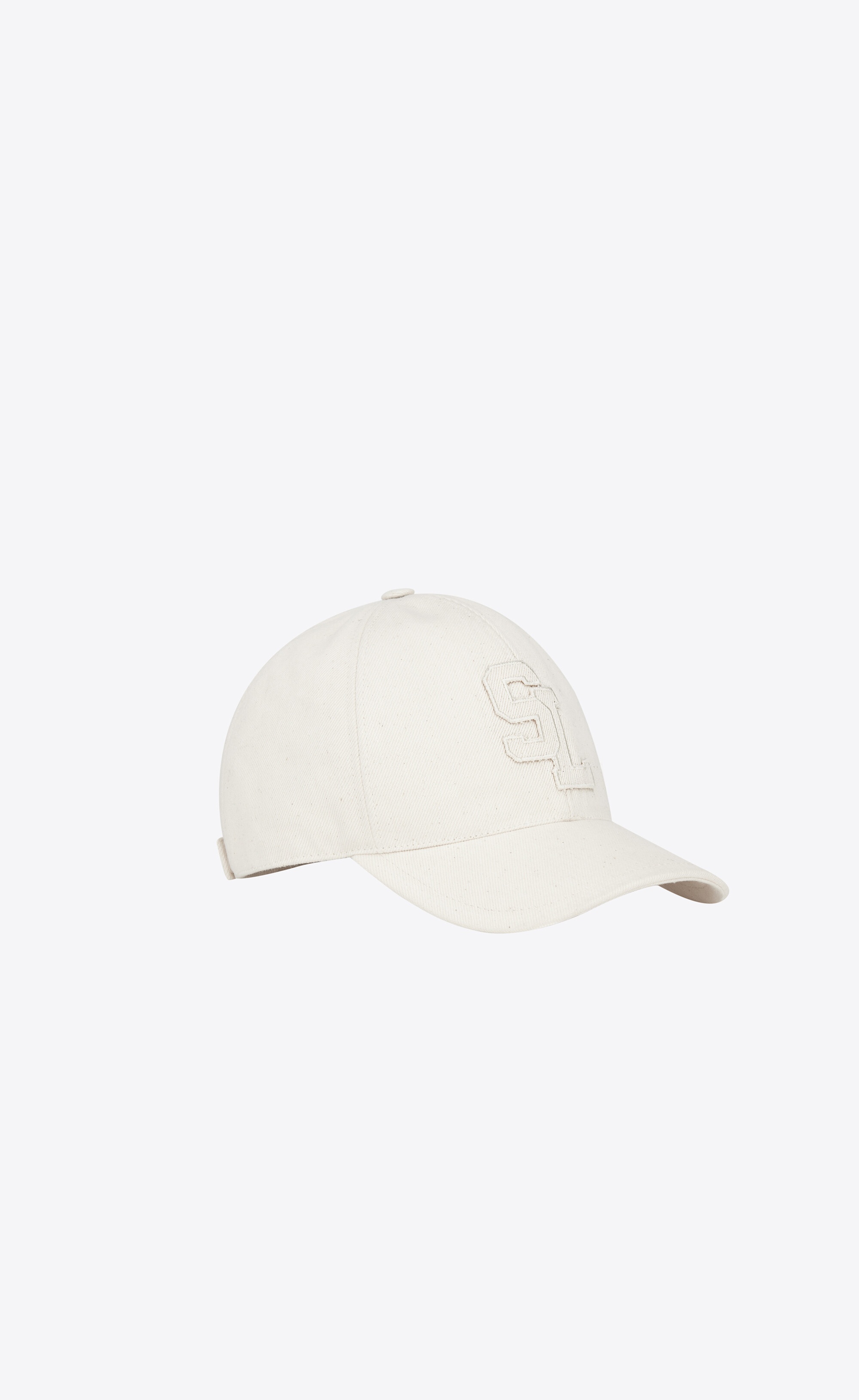 sl baseball cap in cotton canvas - 3