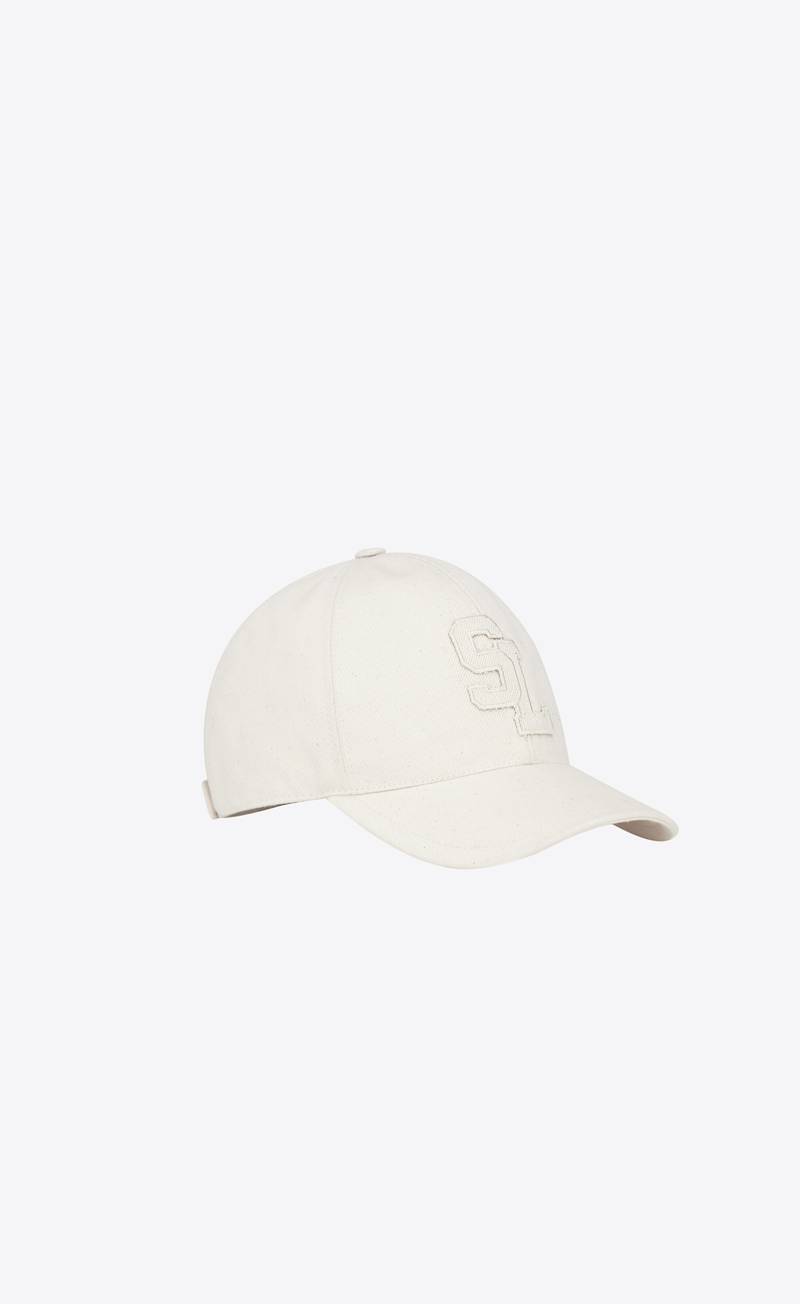 sl baseball cap in cotton canvas 3