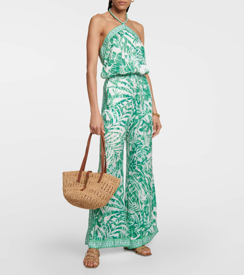 Poupette St Barth Isabelle printed halterneck jumpsuit outlook