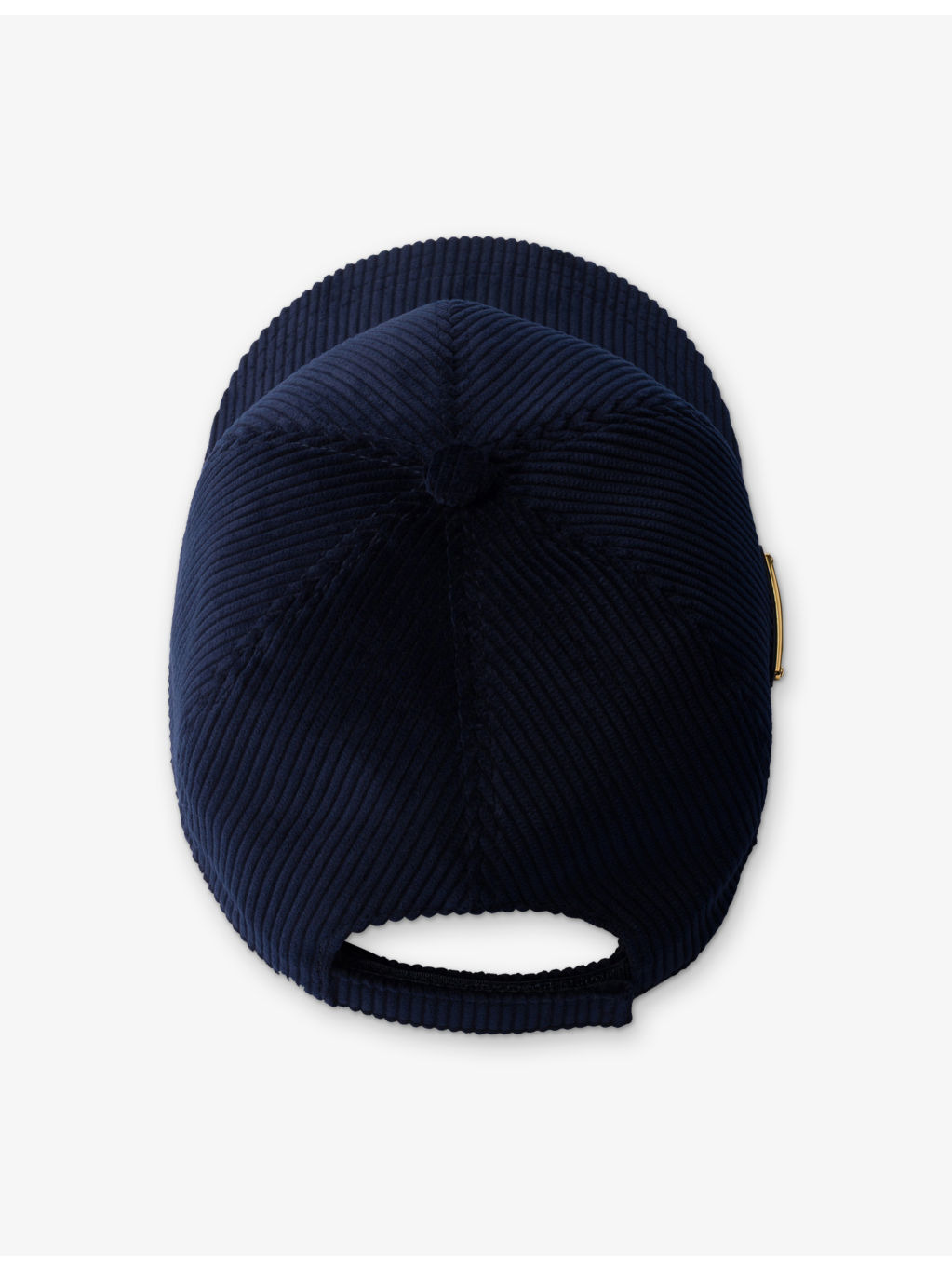 Logo-Plaque Corduroy Baseball Cap - 2
