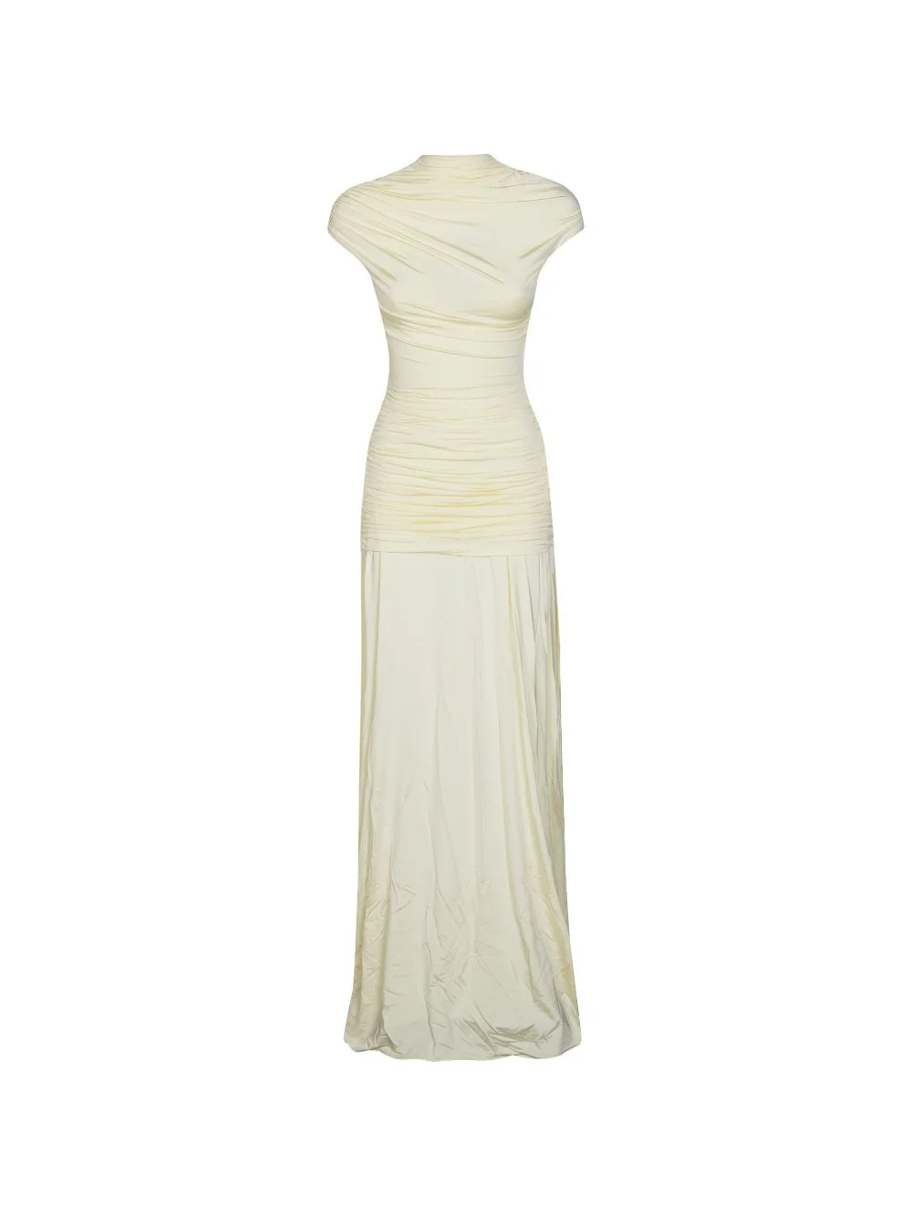 jersey draped maxi dress - 1