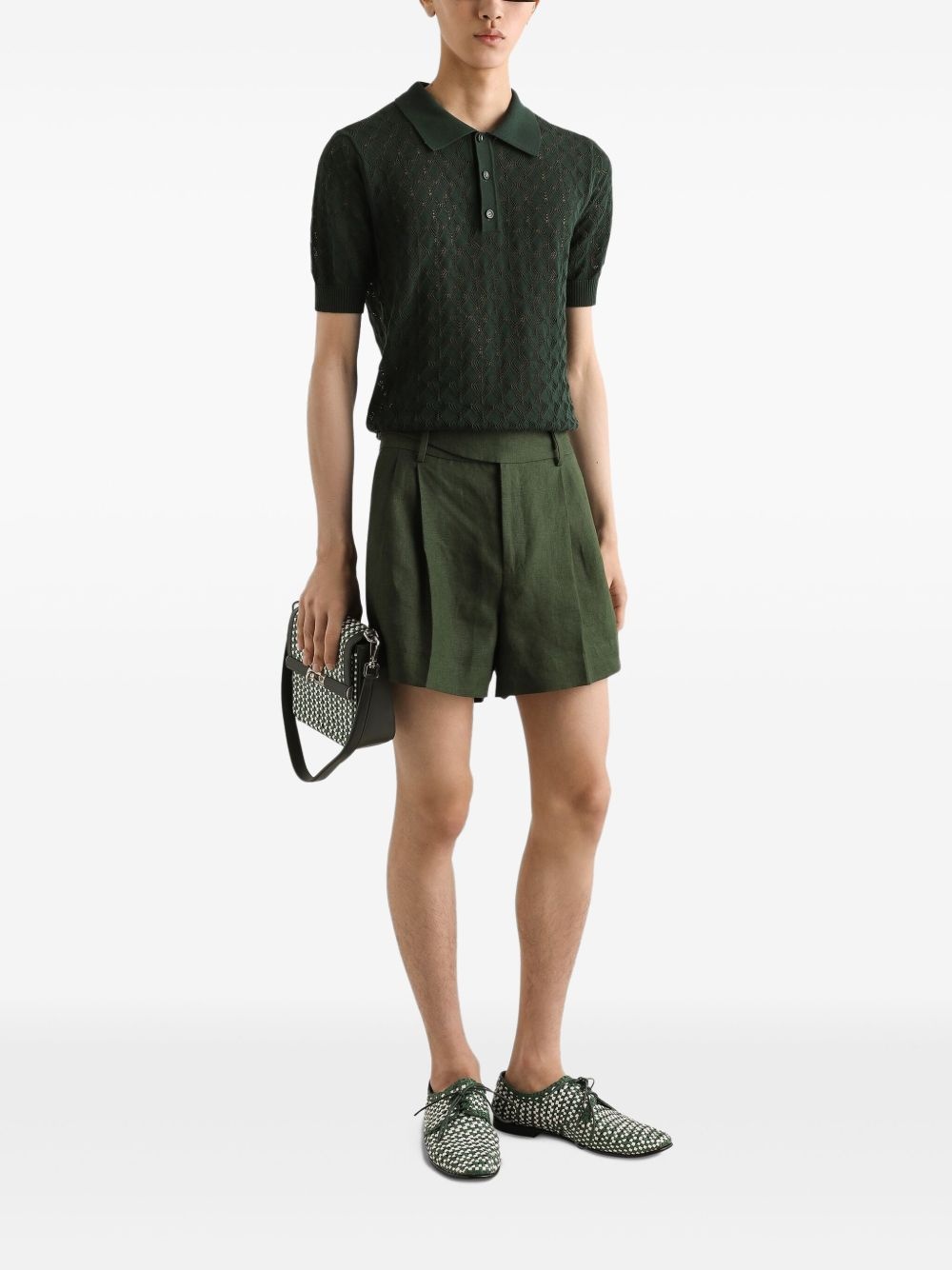 knitted polo shirt - 2