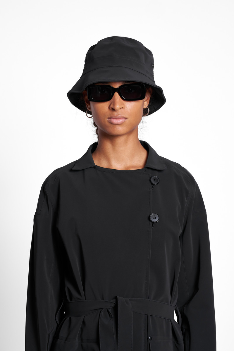 Stutterheim Beckholmen Matte Bucket Hat Black outlook