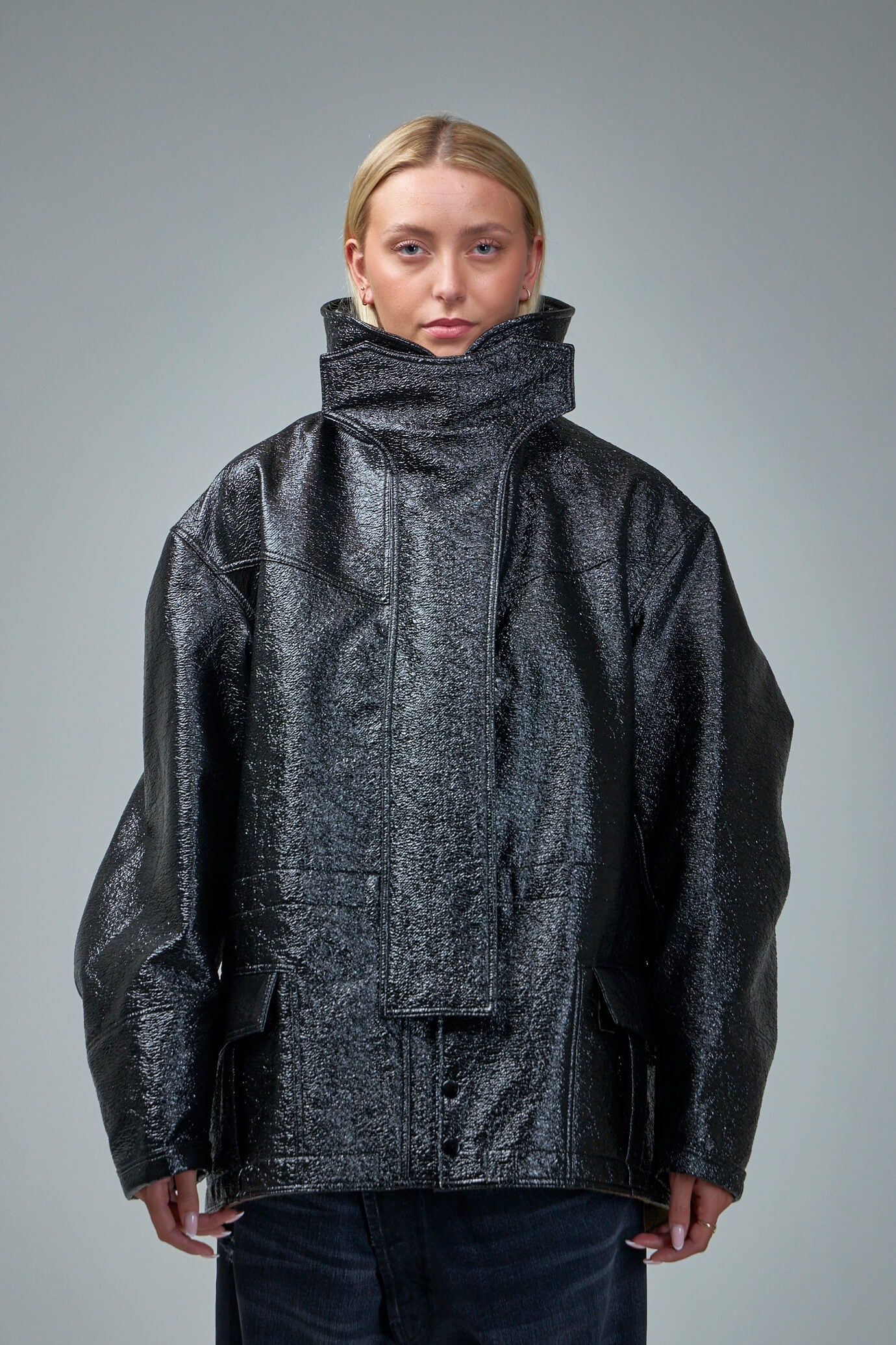 Oversized Parka Shiny - 1