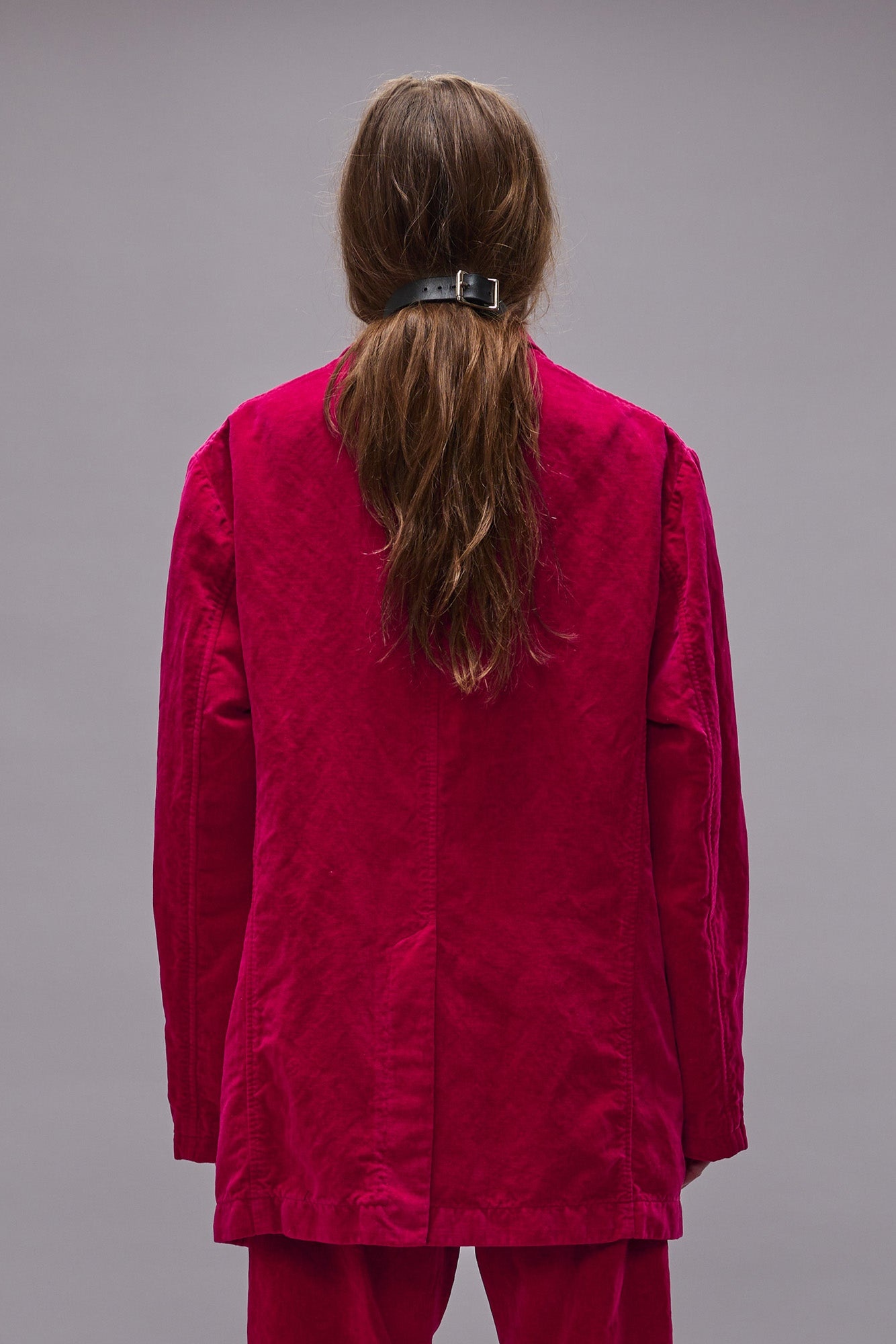 OVERSIZED RAGGED BLAZER - RASPBERRY - R13 - 7