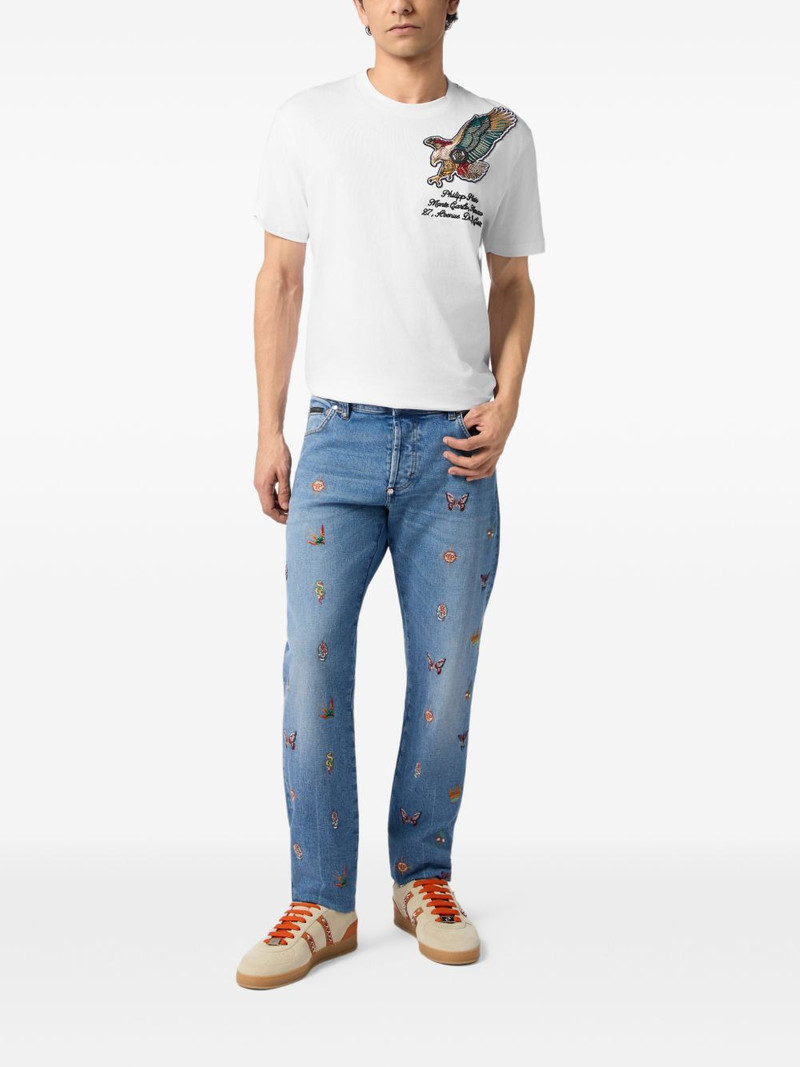PHILIPP PLEIN embroidered-patch T-shirt outlook