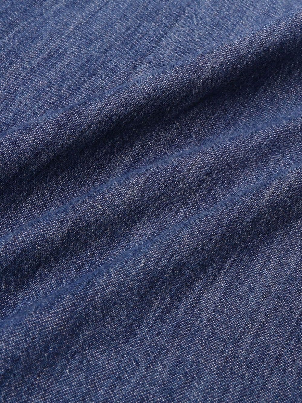 logo-embroidered denim shirt - 3