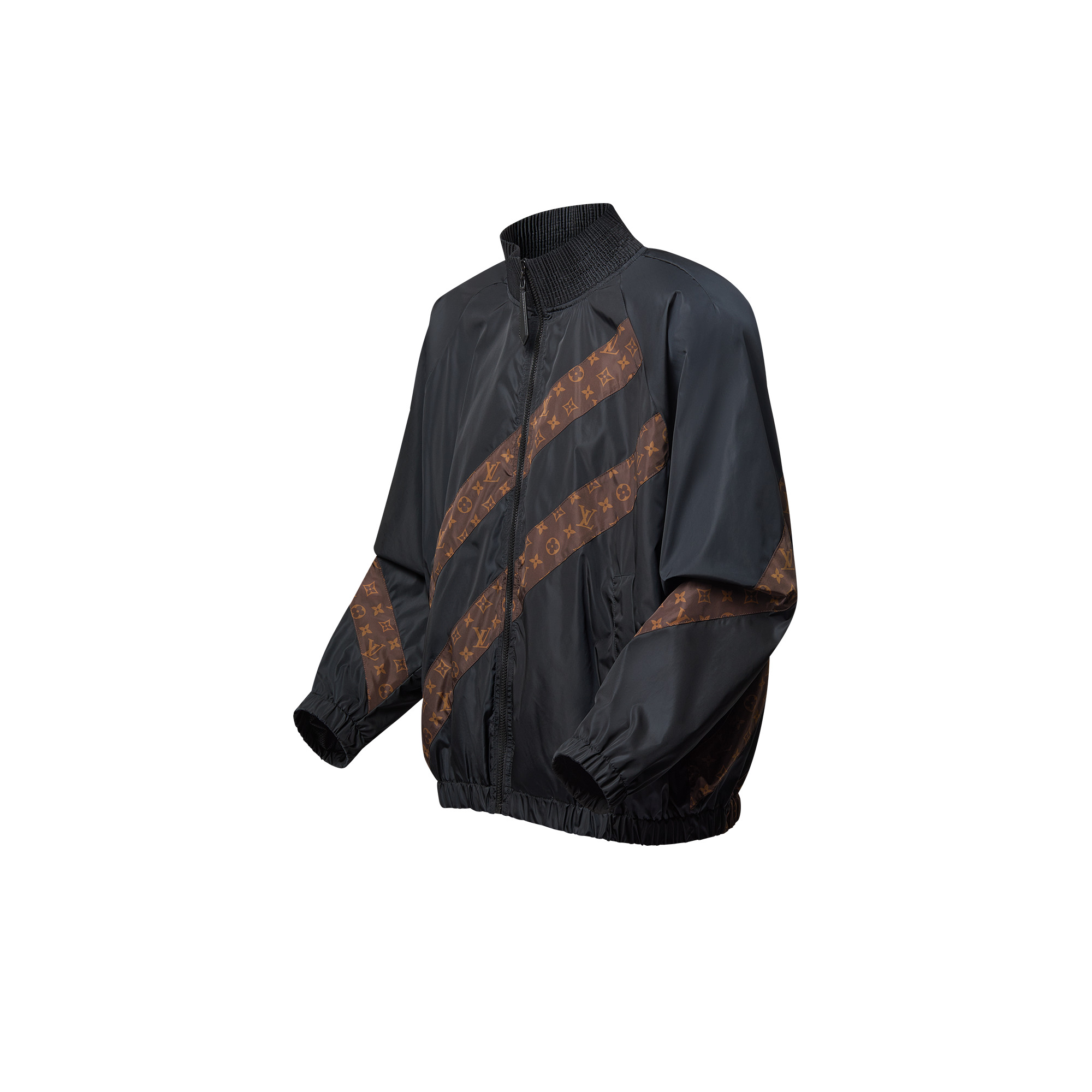 Monogram Stripe Zip-Up Jacket - 2