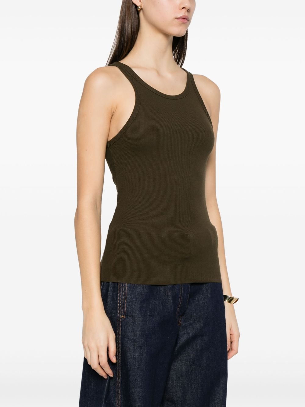 fine-ribbed tank top - 3