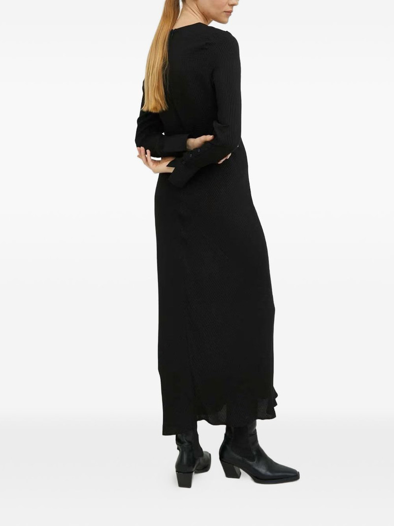 V-neck long-sleeve maxi dress 3