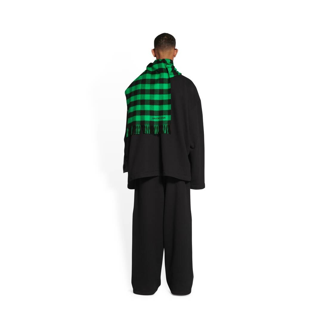 Men's 50/50 Scarf in Black - 6