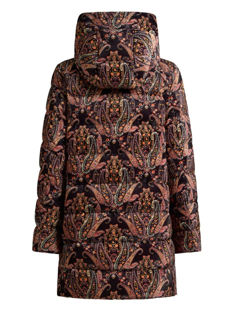 Etro floral paisley velvet puffer jacket outlook