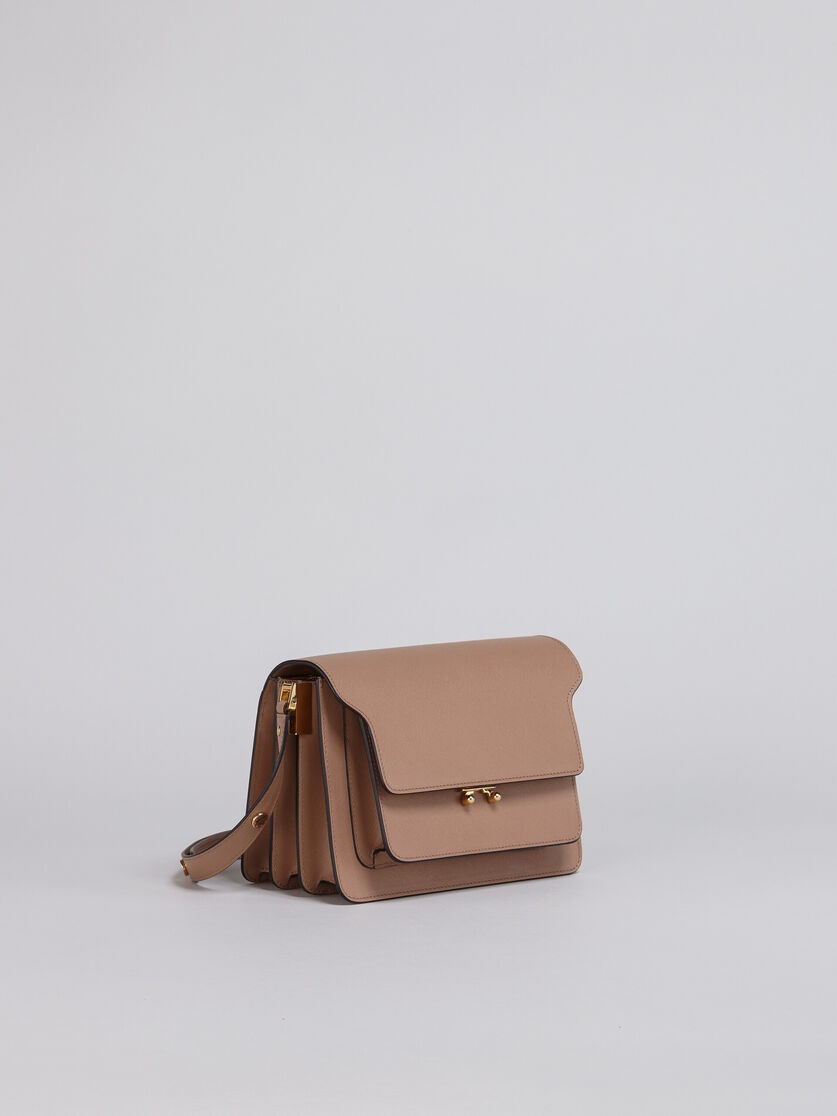 TRUNK MEDIUM BAG IN BEIGE SAFFIANO LEATHER - 5