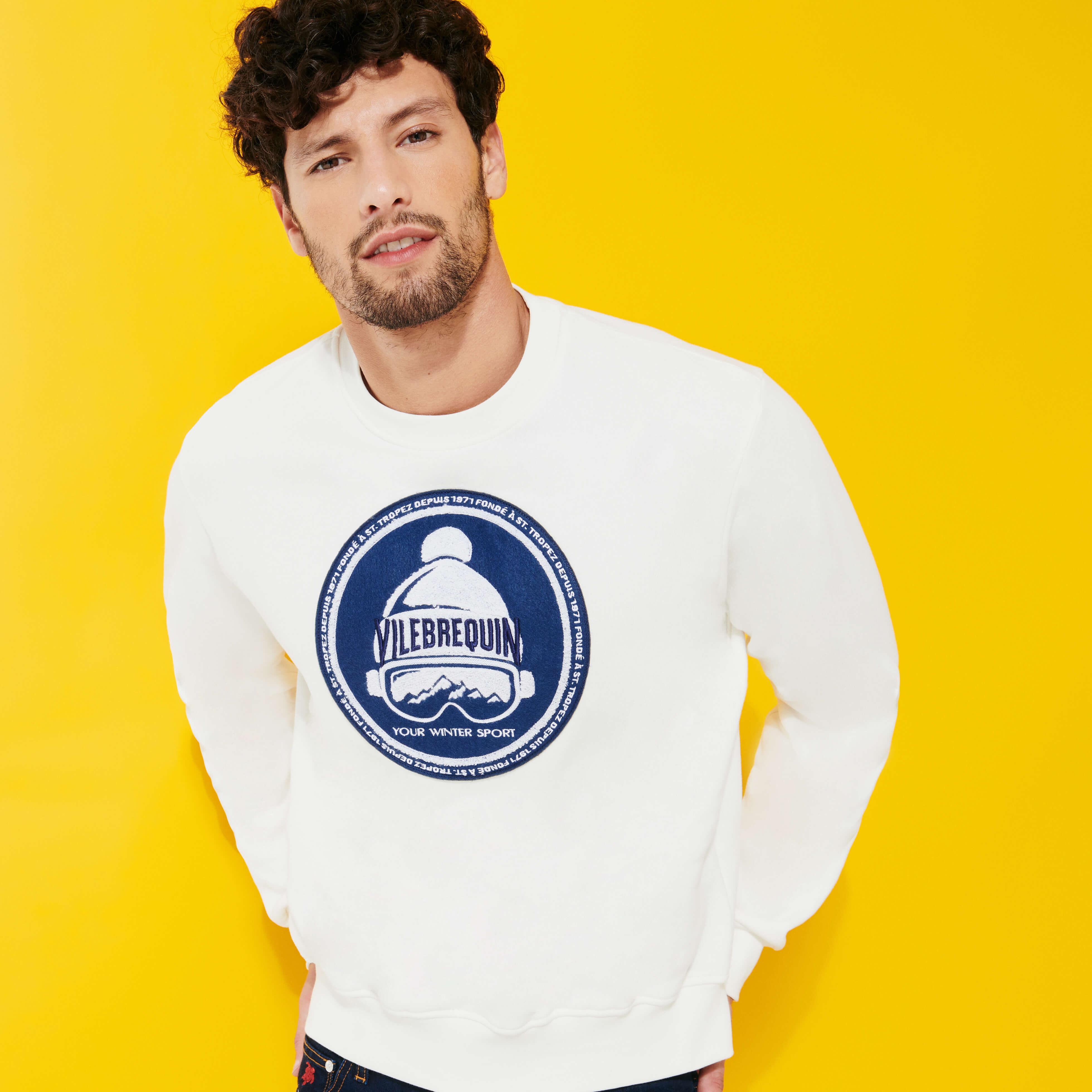 Men Cotton pullover Solid - 1