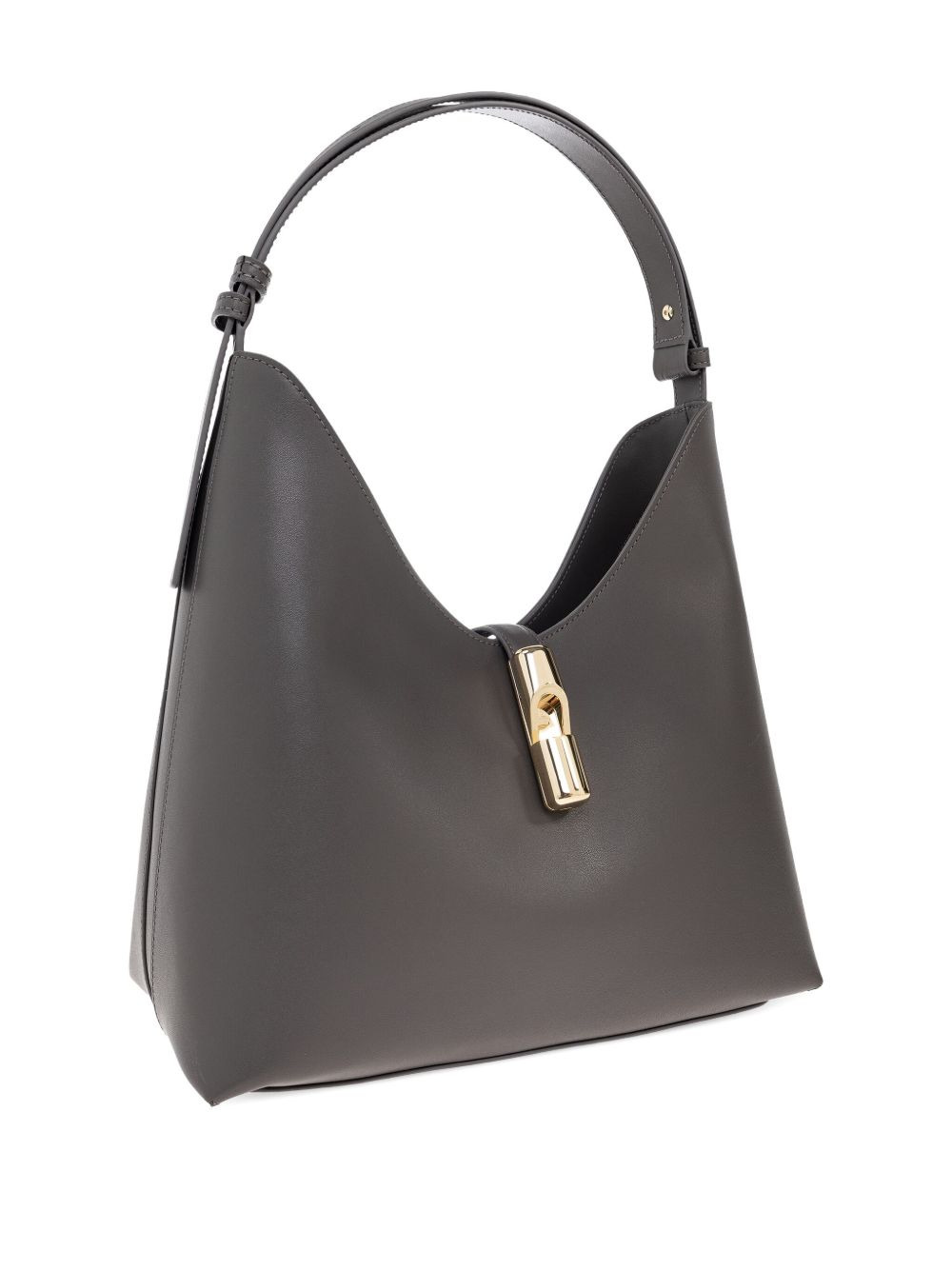 curved-top clasp tote bag - 3