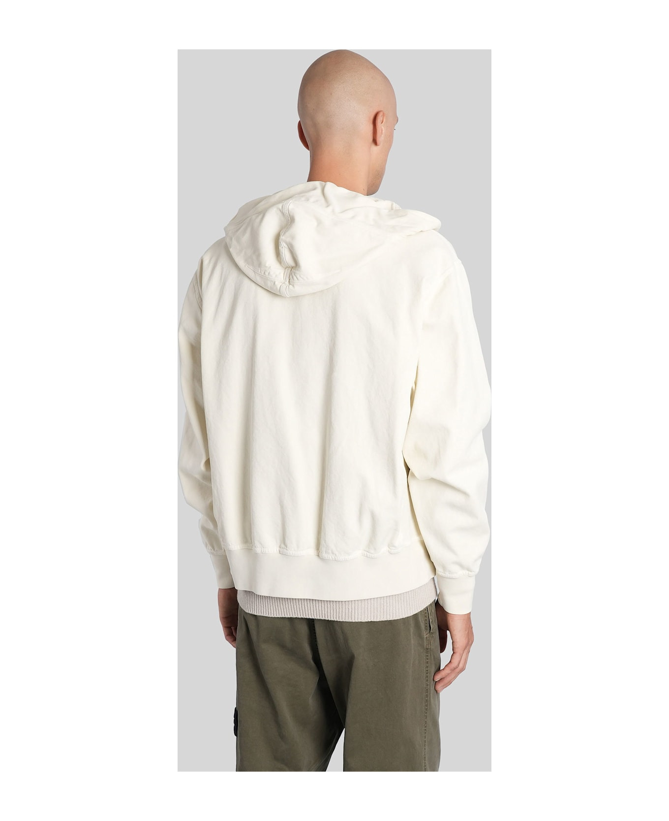Casual Jacket In Beige Cotton - 3