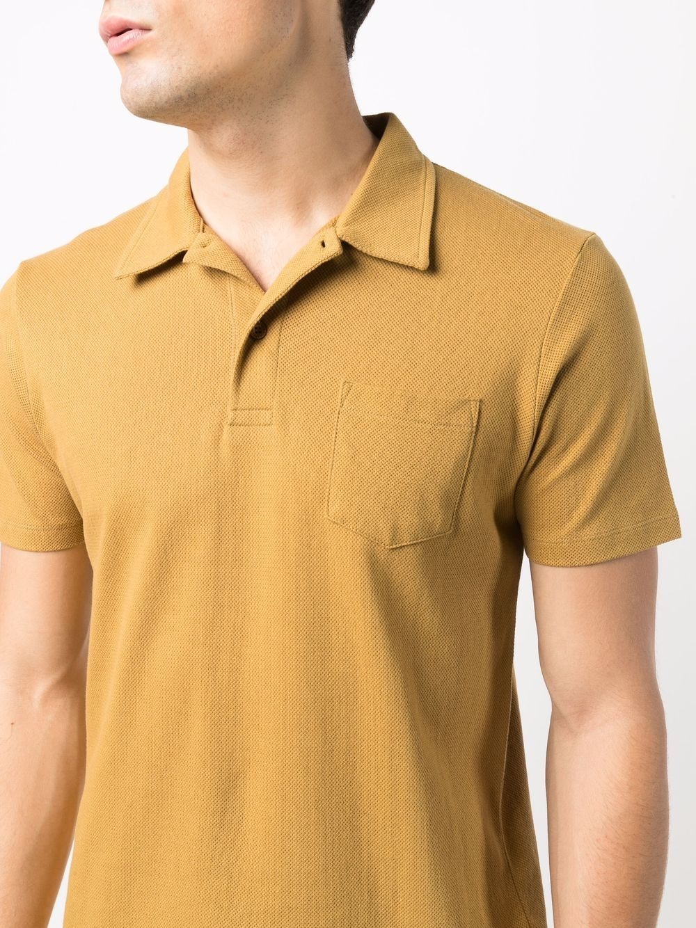 short-sleeved cotton polo shirt - 5