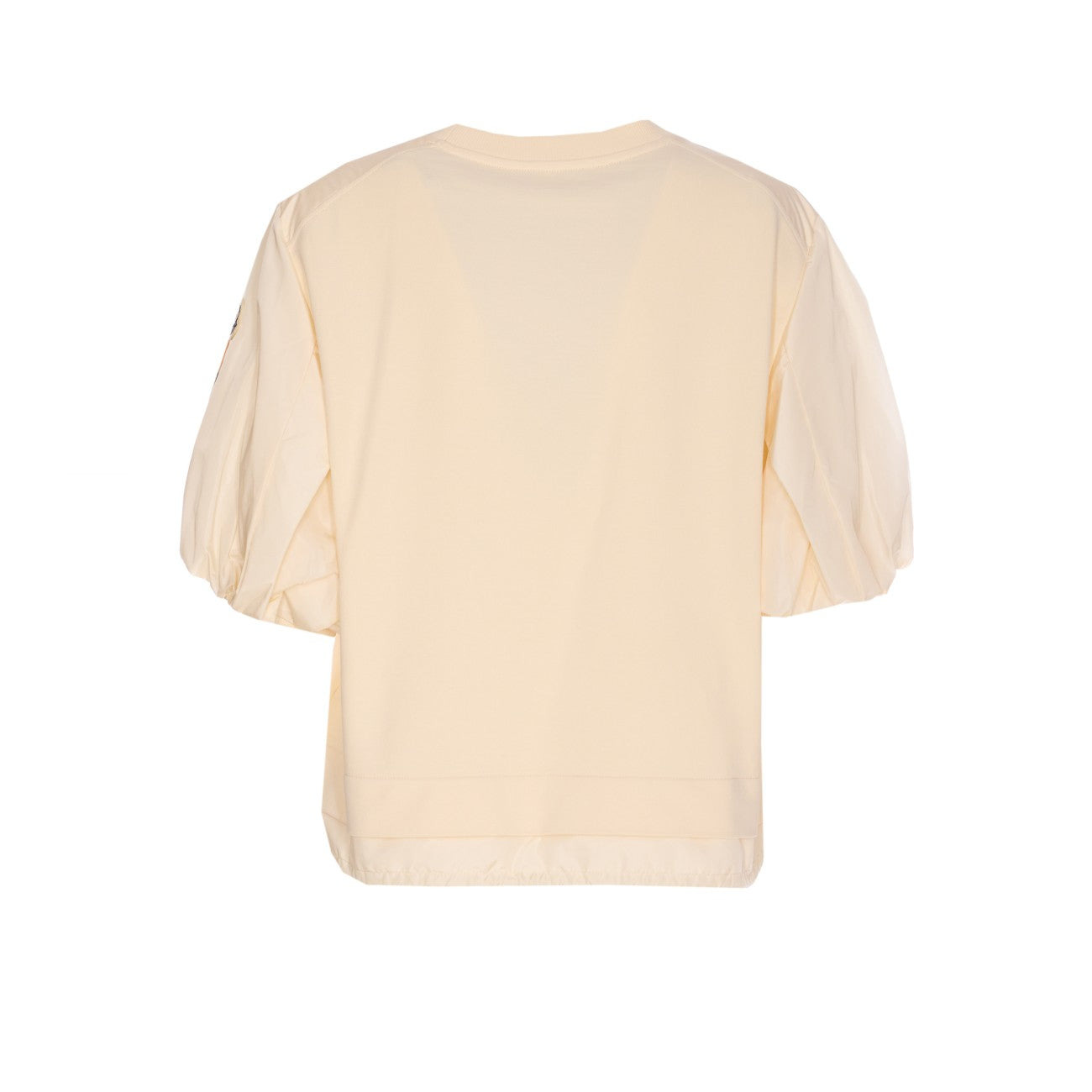 Moncler Women Cotton T-Shirt With Puff Sleeves - 2
