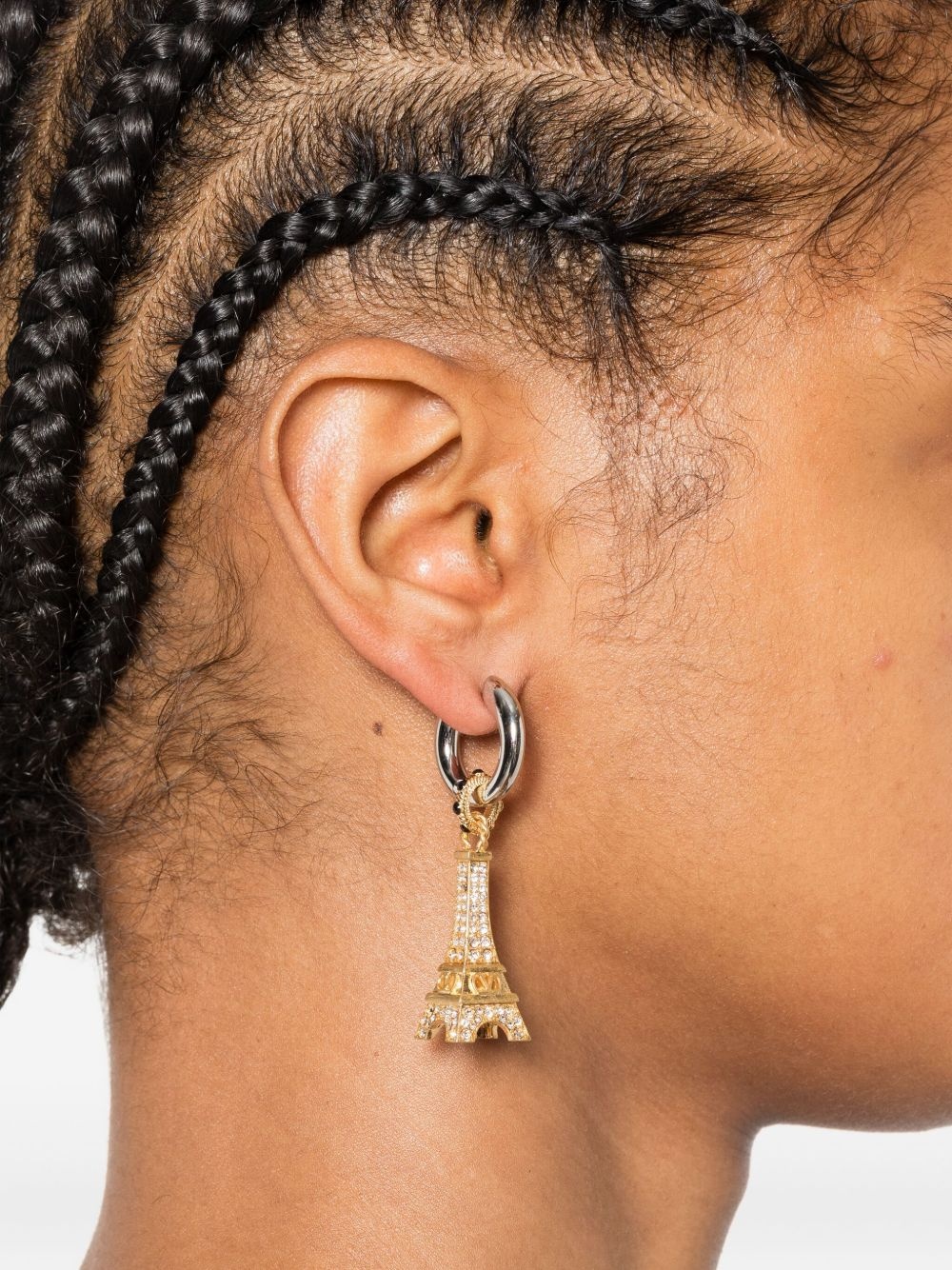 Eiffel Tower crystal-embellished earrings - 2
