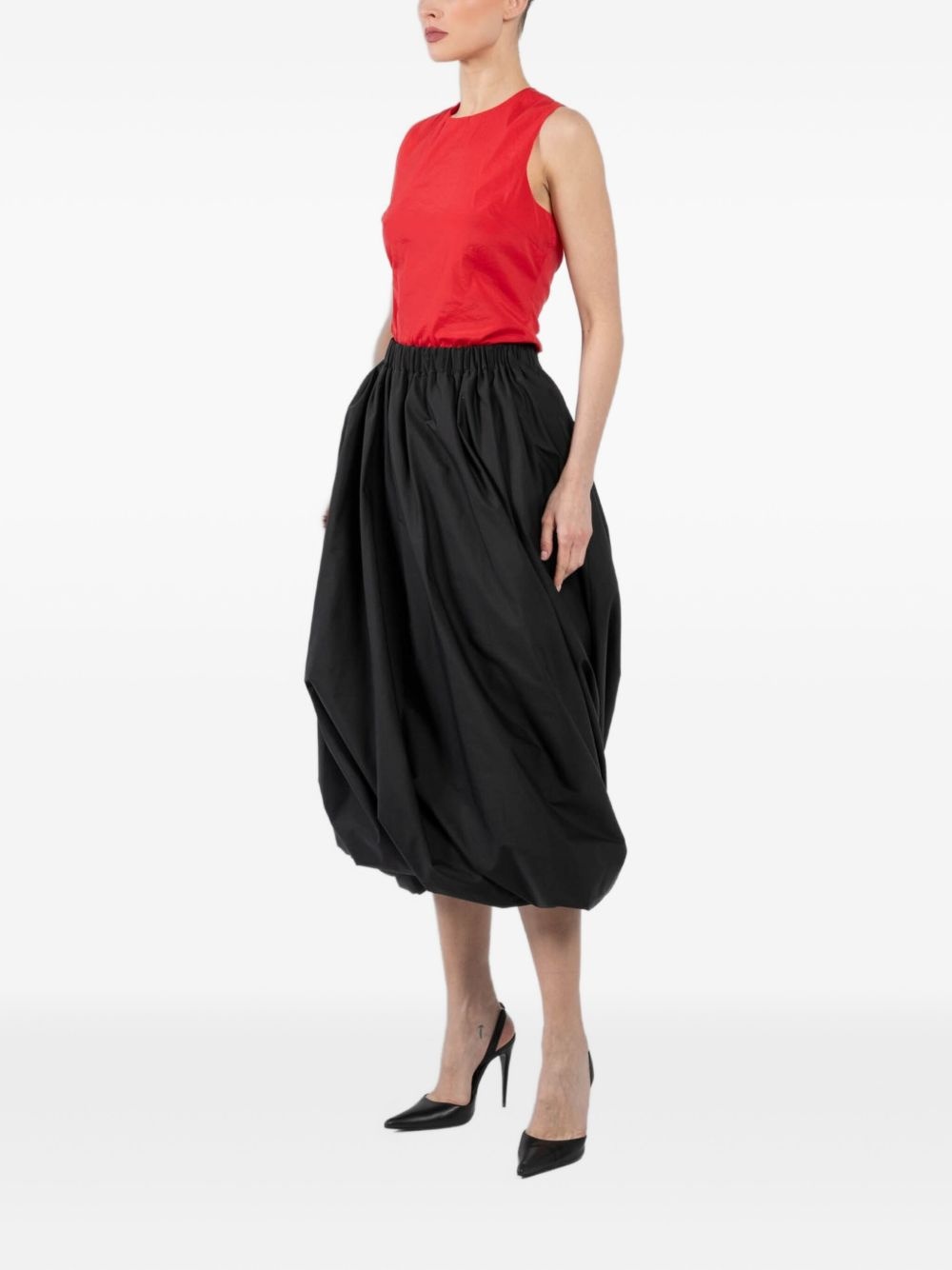 balloon-hem skirt - 3