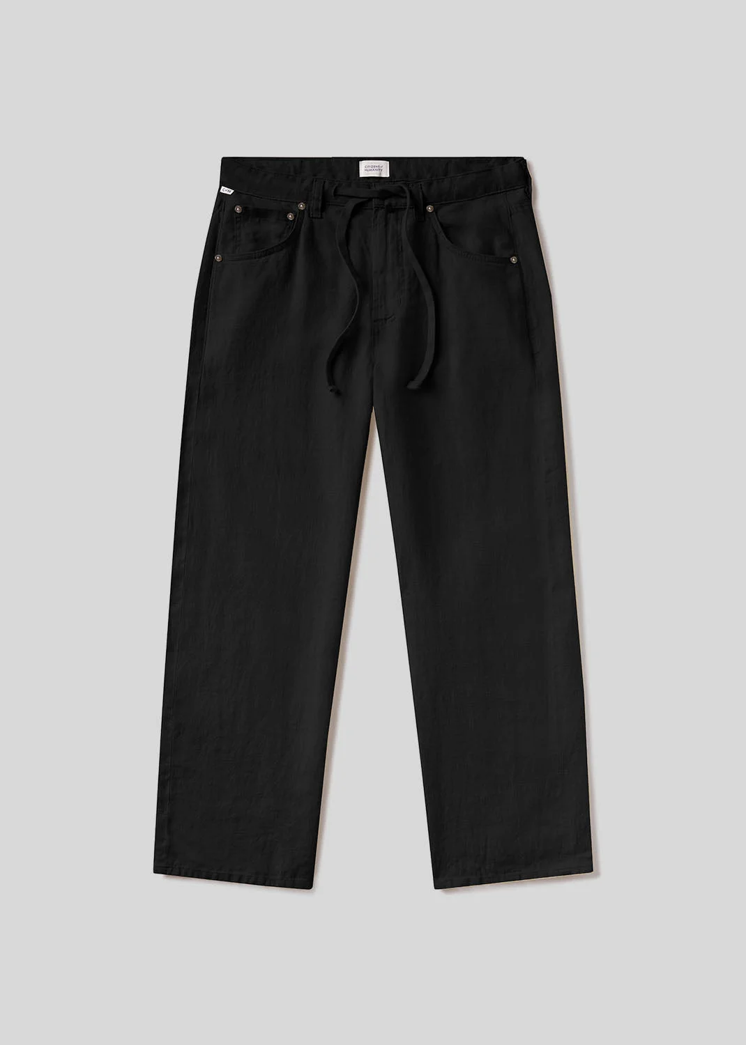 Brynn Drawstring Linen Trouser
In Black - 1