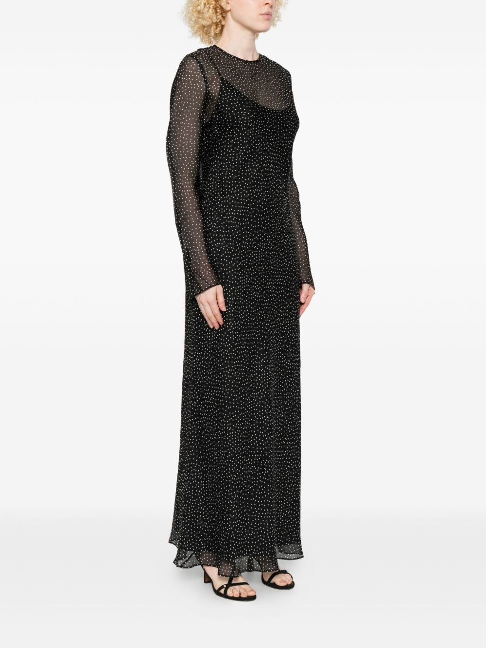 Lisander polka-dot long-sleeve dress - 3