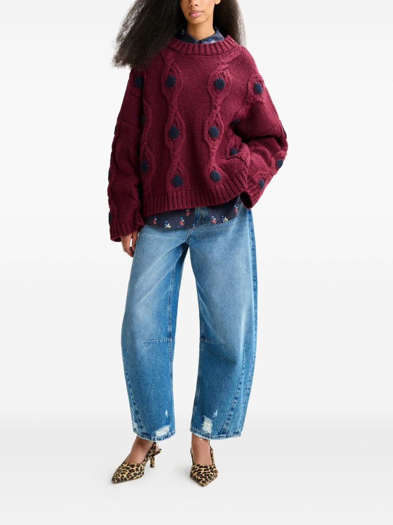 ESSENTIEL ANTWERP Ixel cable-knit sweater outlook