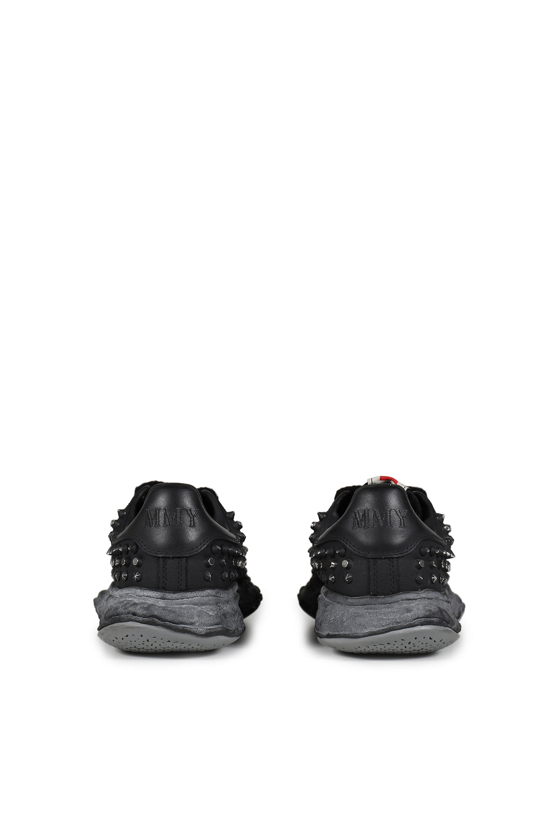 CHARLES STUDDED LOW / BLK BLK - 4