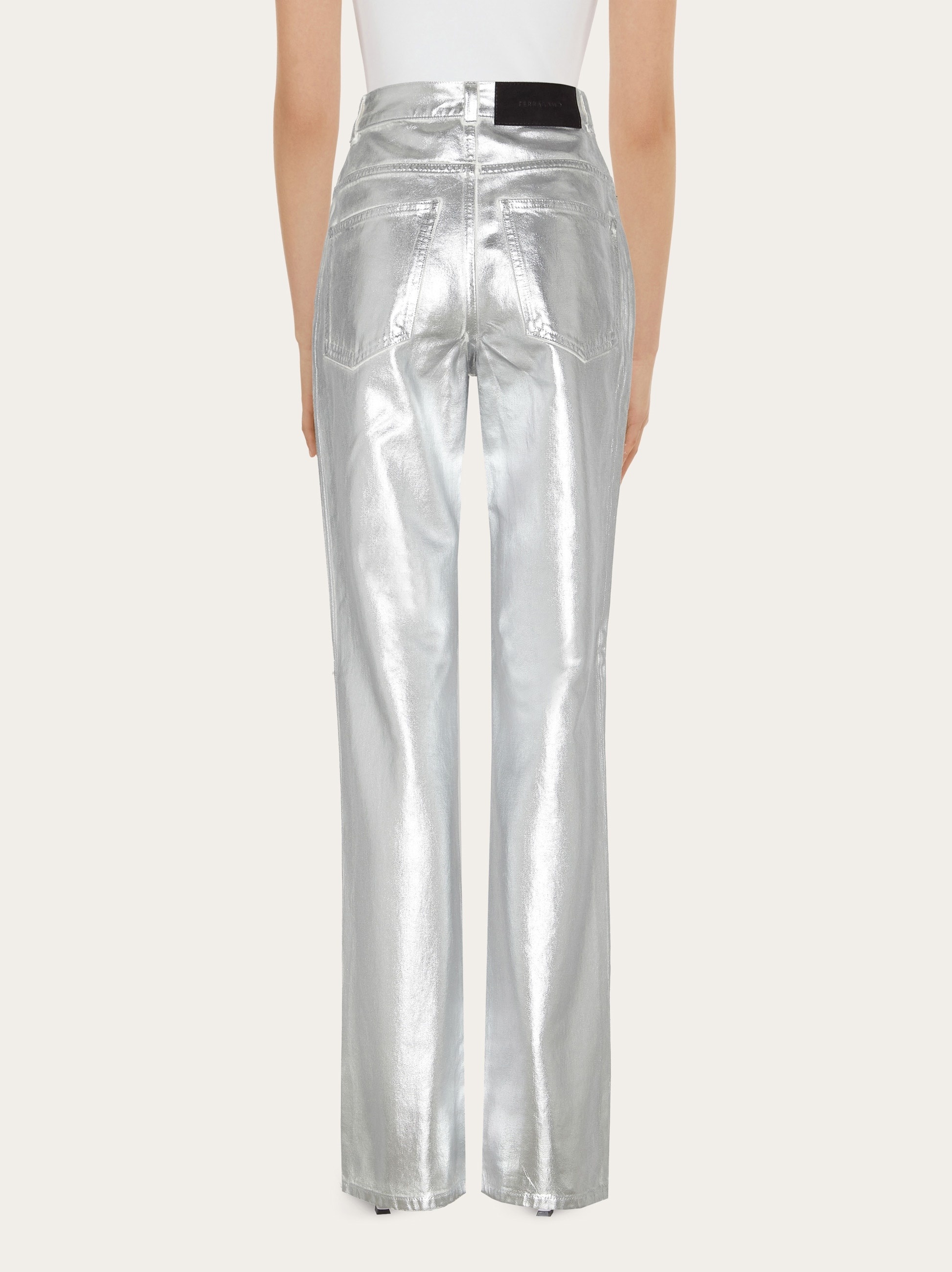 Laminated 5 pocket trouser - 3
