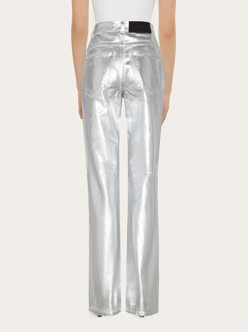 Laminated 5 pocket trouser 3