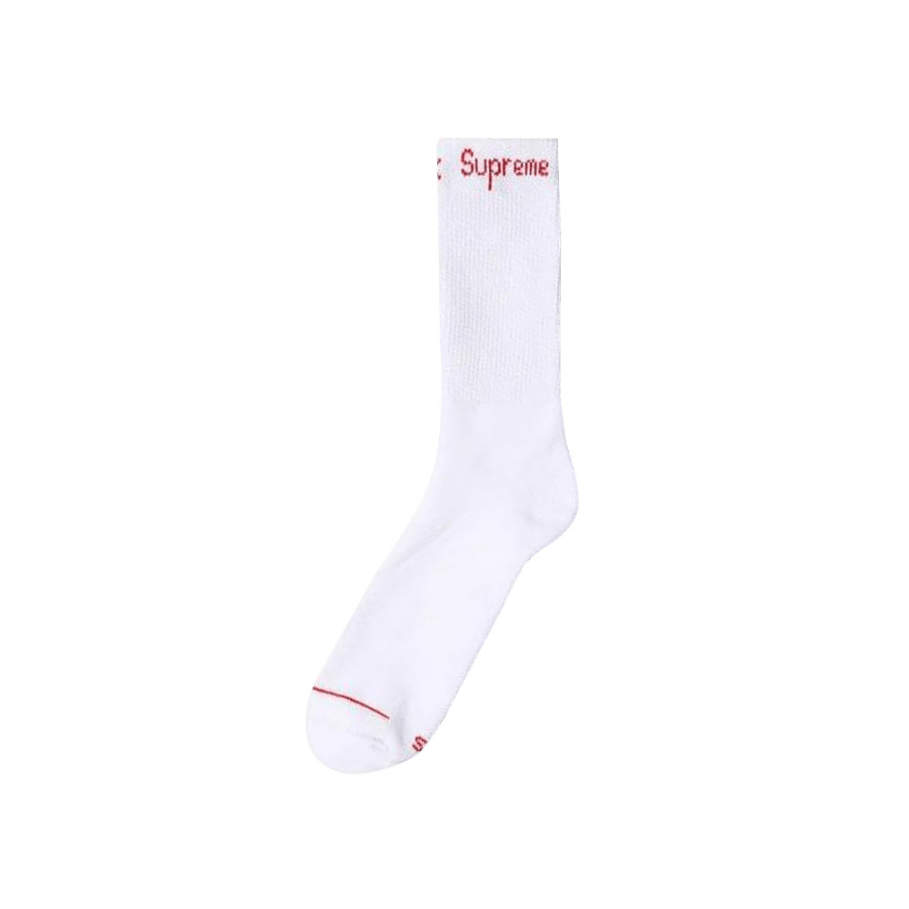 Supreme x MM6 Maison Margiela x Hanes Crew Socks (1 Pack) 'White' - 1